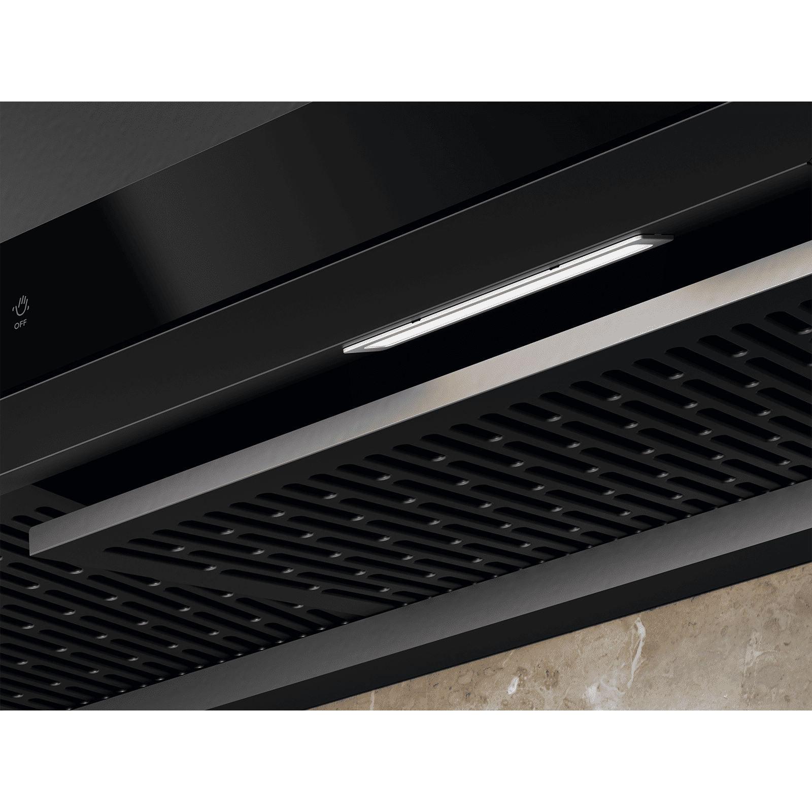 Electrolux 700 Series 90cm 801m3/hr Ducted Auto Clean Wall Mounted Chimney with Gesture Control (Black)_4