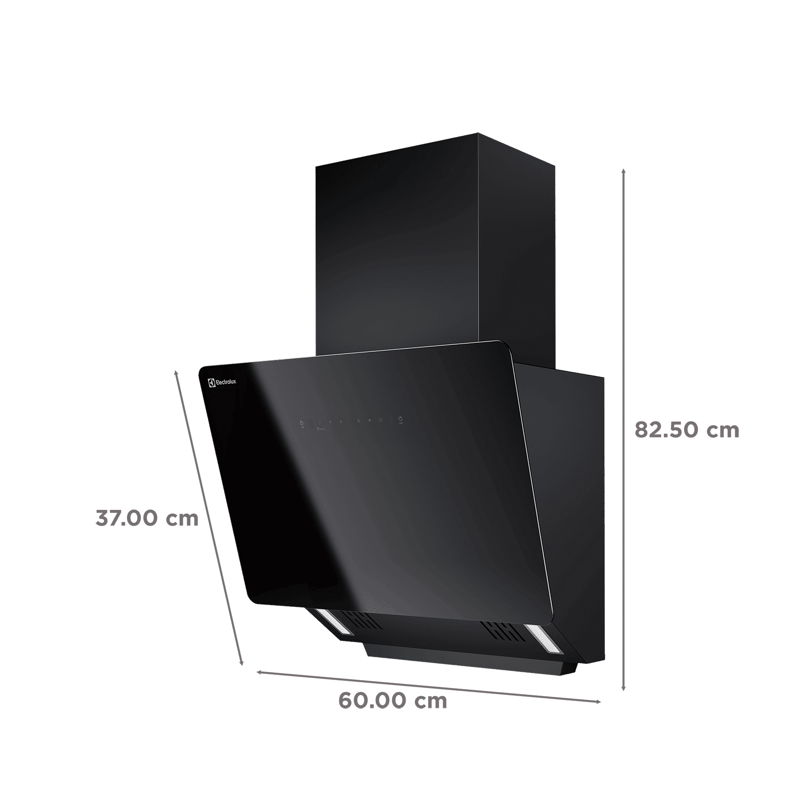 Electrolux 700 Series 60cm 865m3/hr Ducted Auto Clean Wall Mounted Chimney with Gesture Control (Black)_2