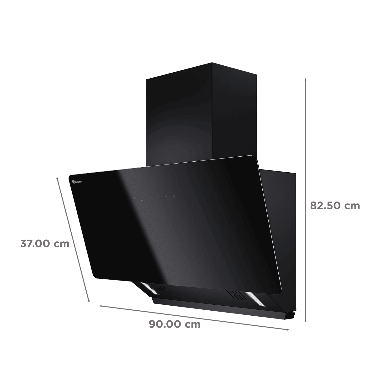 Electrolux 700 Series 90cm 856m3/hr Ducted Auto Clean Wall Mounted Chimney with Gesture Control (Black)_2