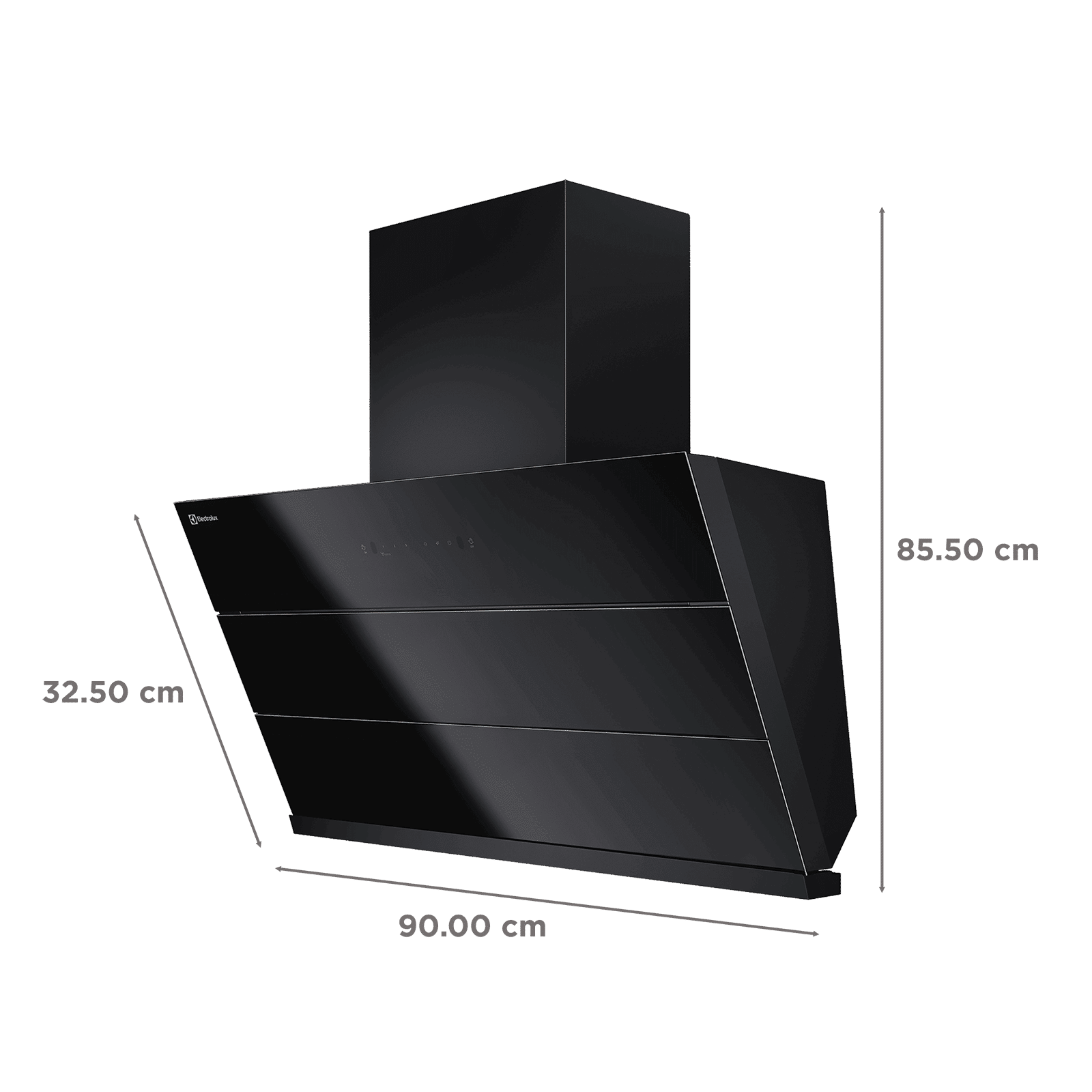 Electrolux 700 Series 90cm 802m3/hr Ducted Auto Clean Wall Mounted Chimney with Gesture Control (Black) Electrolux 700 Series 90cm 802m3/hr Ducted Auto Clean Wall Mounted Chimney with Gesture Control (Black)_2