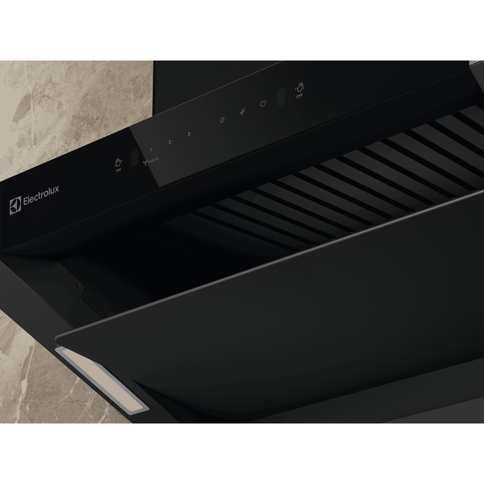 Electrolux 700 Series 60cm 730m3/hr Ducted Auto Clean Wall Mounted Chimney with Gesture Control (Black) Electrolux 700 Series 60cm 730m3/hr Ducted Auto Clean Wall Mounted Chimney with Gesture Control (Black)_5