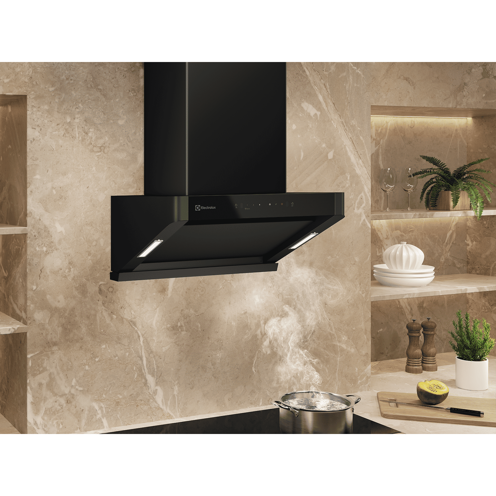 Electrolux 700 Series 60cm 730m3/hr Ducted Auto Clean Wall Mounted Chimney with Gesture Control (Black) Electrolux 700 Series 60cm 730m3/hr Ducted Auto Clean Wall Mounted Chimney with Gesture Control (Black)_6