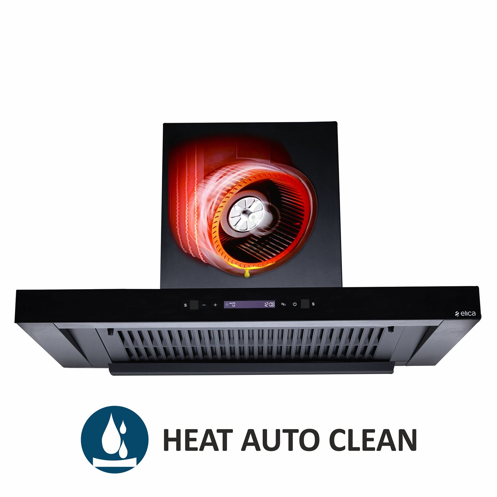 elica FL T75 BLDC HAC LTW MS NERO 75cm 1500m3/hr Ducted Auto Clean Wall Mounted Chimney with Motion Sensor (Black)_5