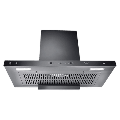 Prestige Edge 900 90cm 2038.81m3/hr Ducted Auto Clean Wall Mounted Chimney with Revolutionary Motion Sensor (Black)