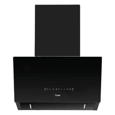 Prestige Provo Plus 90cm 1400m3/hr Ducted Auto Clean Wall Mounted Chimney with Revolutionary Motion Sensor (Black)