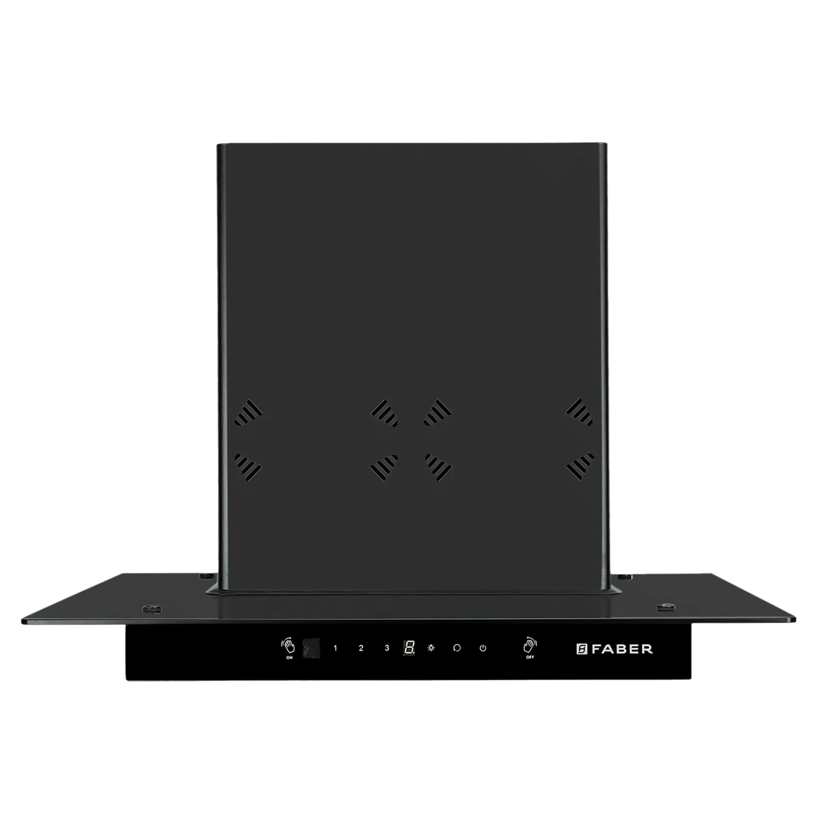 FABER HOOD COSMOS 3D HC SC BK BF 60cm 1400m3/hr Ducted Auto Clean Wall Mounted Chimney with Odour Sensor (Black) FABER HOOD COSMOS 3D HC SC BK BF 60cm 1400m3/hr Ducted Auto Clean Wall Mounted Chimney with Odour Sensor (Black)_1
