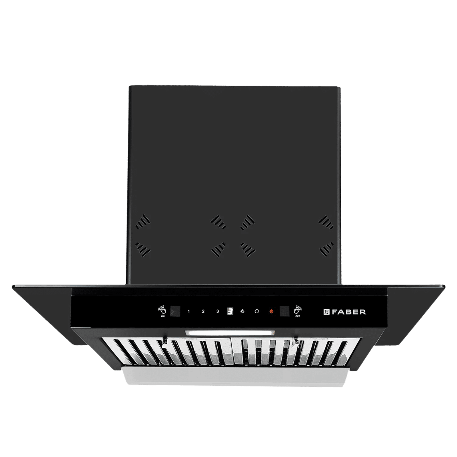FABER HOOD COSMOS 3D HC SC BK BF 60cm 1400m3/hr Ducted Auto Clean Wall Mounted Chimney with Odour Sensor (Black) FABER HOOD COSMOS 3D HC SC BK BF 60cm 1400m3/hr Ducted Auto Clean Wall Mounted Chimney with Odour Sensor (Black)_6