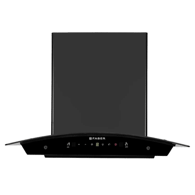 FABER HOOD LIBRA BLDC HC SC FL BK 60cm 1500m3/hr Ducted Auto Clean Wall Mounted Chimney with Touch and Gesture Control (Black)