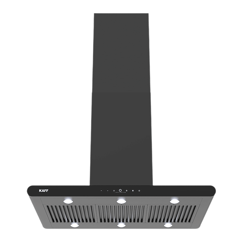KAFF CANARY DC 90cm 1480m3/hr Ducted Auto Clean Ceiling Mounted Chimney with Gesture Motion Control (Black) KAFF CANARY DC 90cm 1480m3/hr Ducted Auto Clean Ceiling Mounted Chimney with Gesture Motion Control (Black)_1