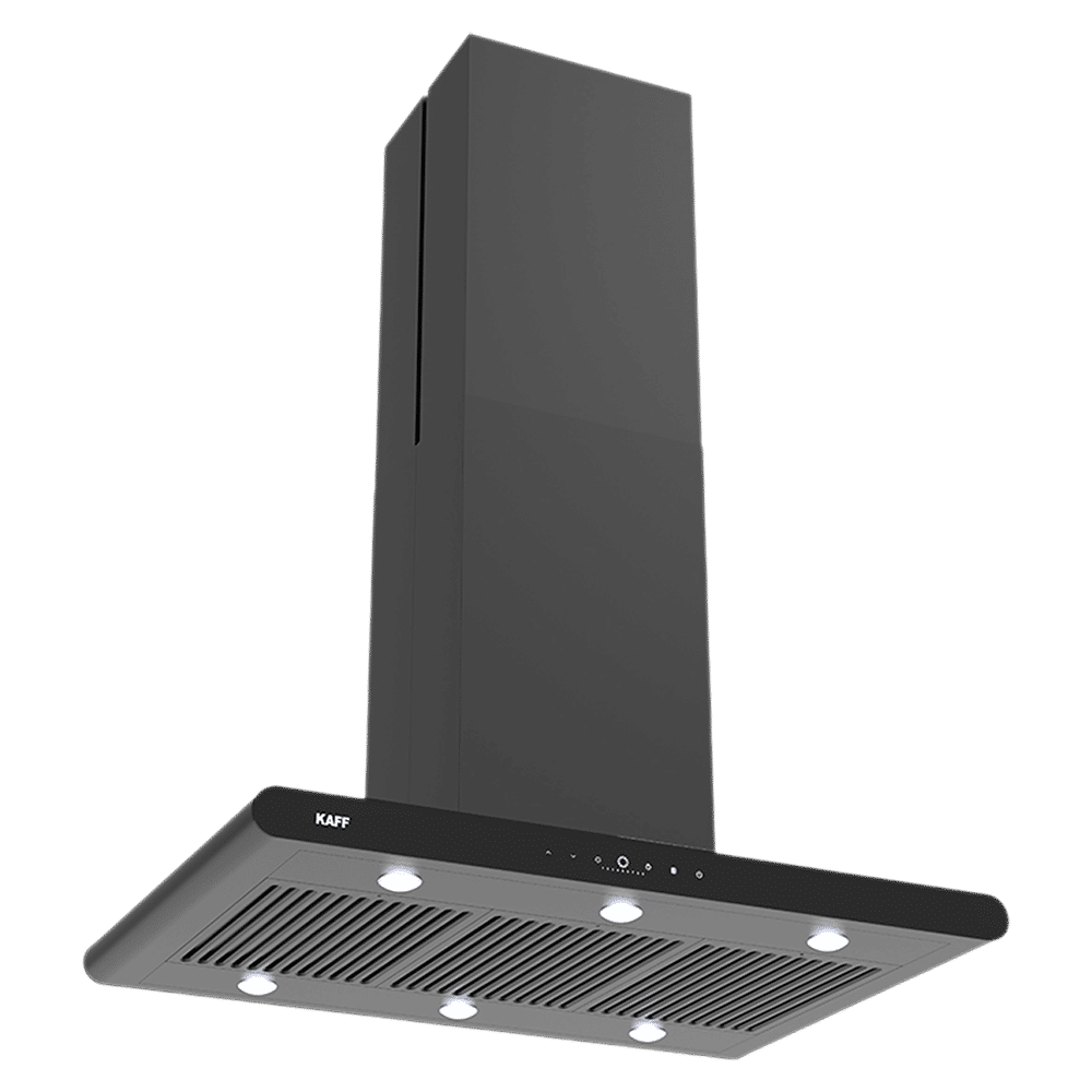 KAFF CANARY DC 90cm 1480m3/hr Ducted Auto Clean Ceiling Mounted Chimney with Gesture Motion Control (Black) KAFF CANARY DC 90cm 1480m3/hr Ducted Auto Clean Ceiling Mounted Chimney with Gesture Motion Control (Black)_4