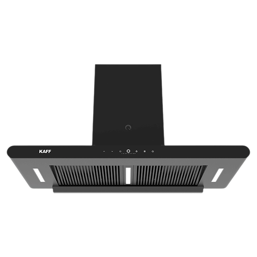 KAFF CANARY DC 90cm 1480m3/hr Ducted Auto Clean Wall Mounted Chimney with Gesture Motion Control (Matte Black) KAFF CANARY DC 90cm 1480m3/hr Ducted Auto Clean Wall Mounted Chimney with Gesture Motion Control (Matte Black)_1