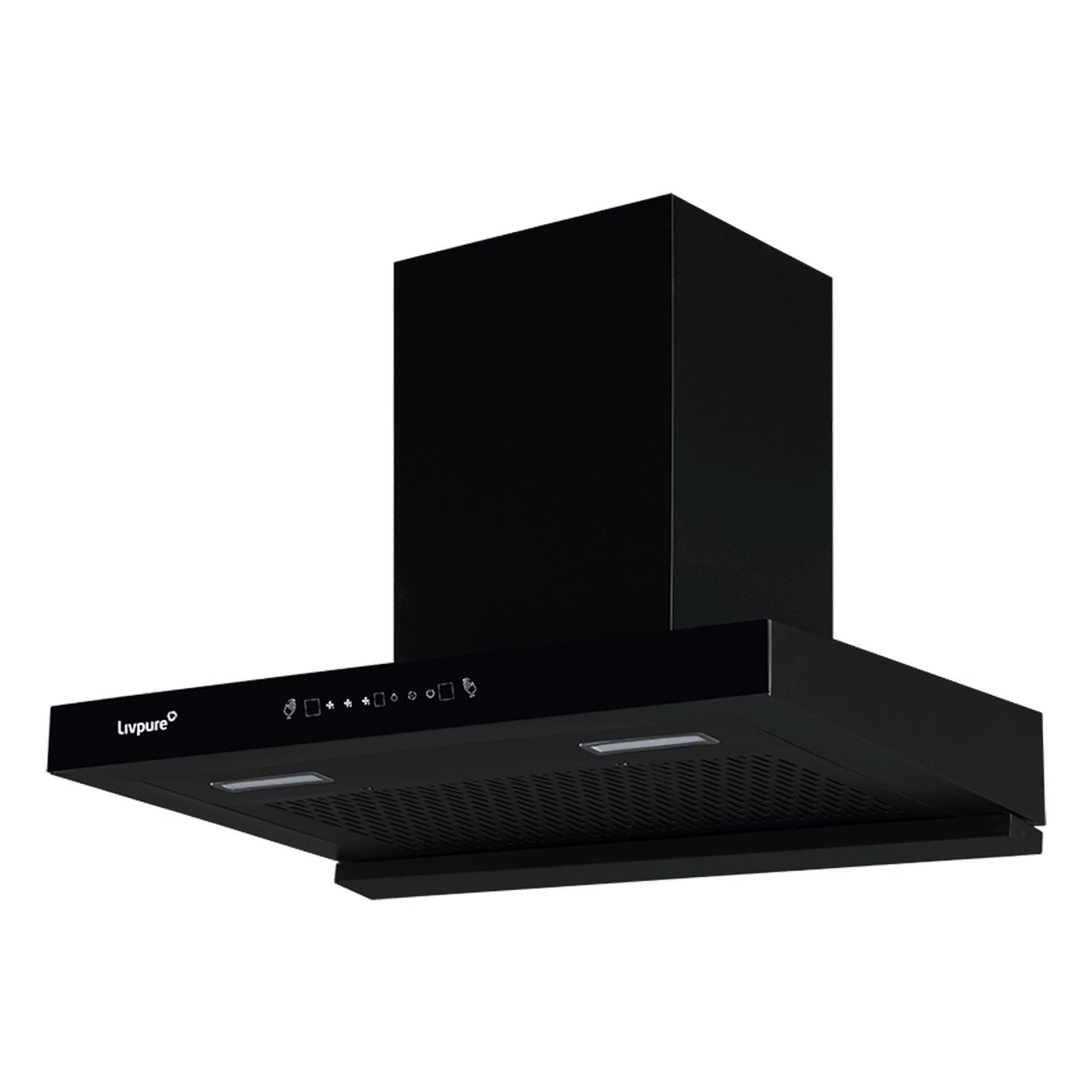 Livepure Ether 75cm 1350m3/hr Ducted Auto Clean Wall Mounted Chimney with Motion Sensor Controls (Black) Livepure Ether 75cm 1350m3/hr Ducted Auto Clean Wall Mounted Chimney with Motion Sensor Controls (Black)_4