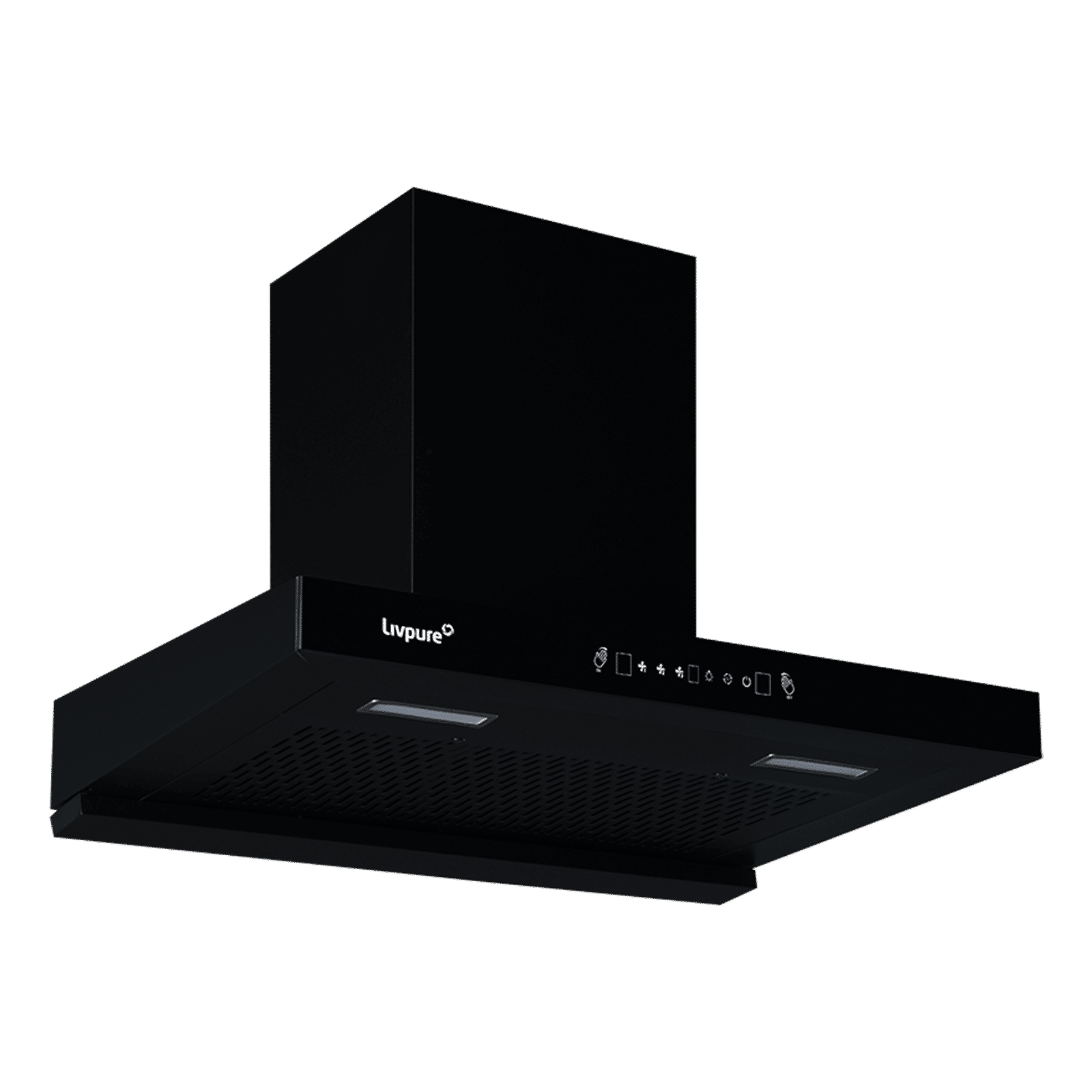 Livepure Ether 75cm 1350m3/hr Ducted Auto Clean Wall Mounted Chimney with Motion Sensor Controls (Black) Livepure Ether 75cm 1350m3/hr Ducted Auto Clean Wall Mounted Chimney with Motion Sensor Controls (Black)_5