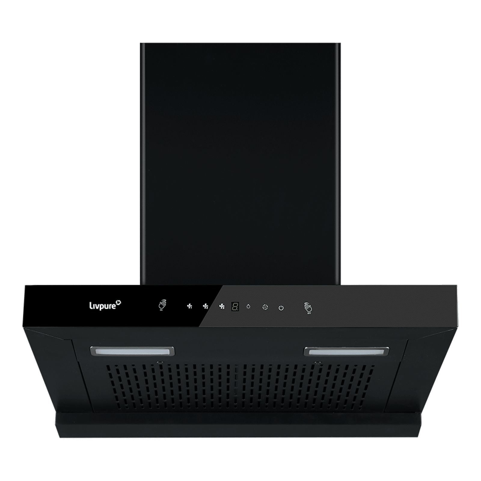 Livepure Ether 60cm 1350m3/hr Ducted Auto Clean Wall Mounted Chimney with Motion Sensor Controls (Black) Livepure Ether 60cm 1350m3/hr Ducted Auto Clean Wall Mounted Chimney with Motion Sensor Controls (Black)_4