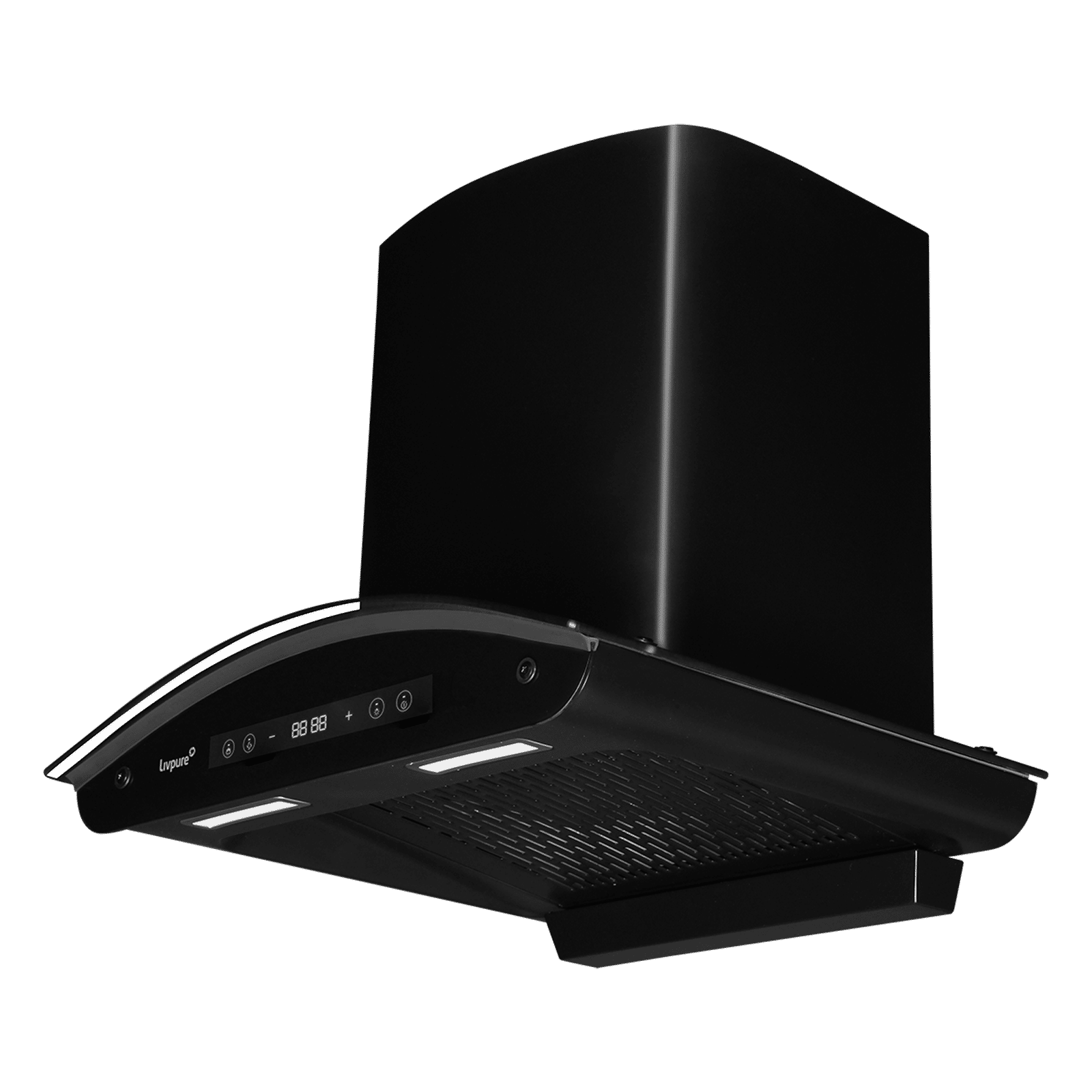 Livepure Invictor Plus 60cm 1450m3/hr Ducted Auto Clean Wall Mounted Chimney with Smart Touch & Gesture Control Panel (Black)_6
