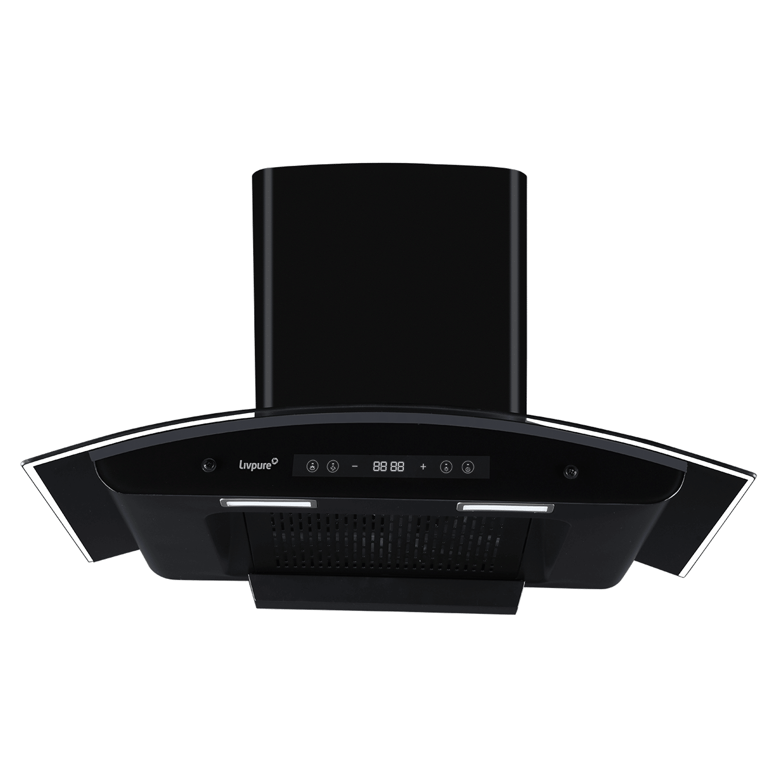 Livepure Invictor Plus 90cm 1450m3/hr Ducted Auto Clean Wall Mounted Chimney with Smart Touch & Gesture Control Panel (Black)_6