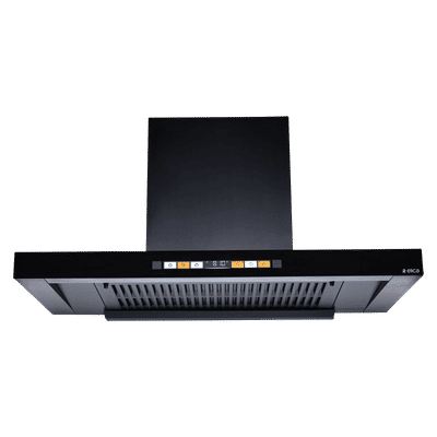 elica T90 MAX HS ORG FL HAC LTW MS NERO 90cm 1600m3/hr Ducted Auto Clean Wall Mounted Chimney with Motion Sensor (Black)
