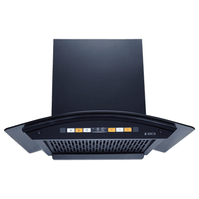 elica WD HS ORG FL 600 HAC LTW MS NERO 60cm 1600m3/hr Ducted Auto Clean Wall Mounted Chimney with Motion Sensor (Black)