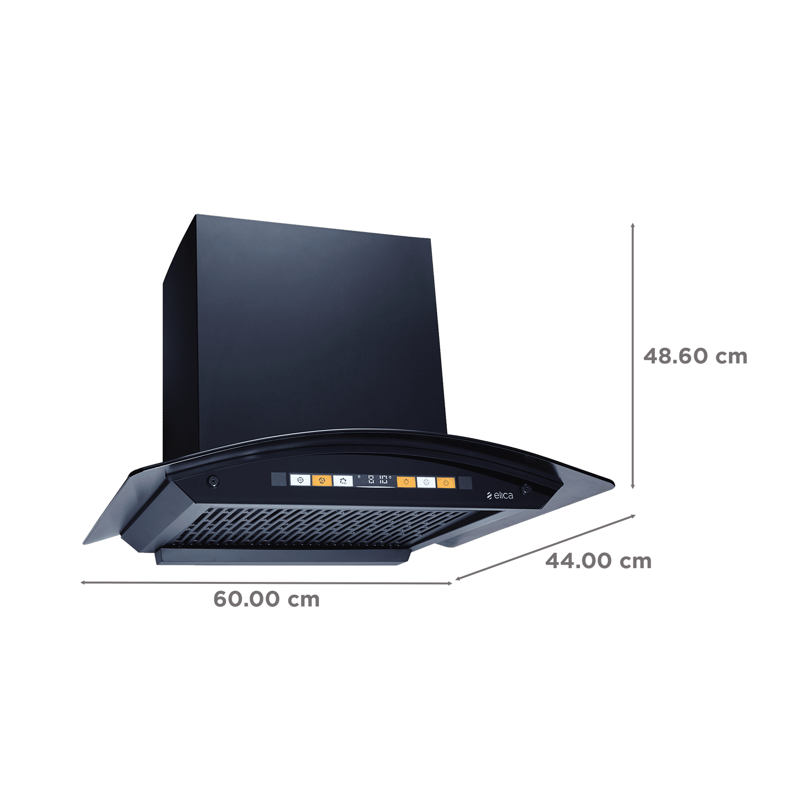 elica WD SMART BLDC FL 600 HAC LTW MS NERO 60cm 1600m3/hr Ducted Auto Clean Wall Mounted Chimney with Motion Sensor (Black)_2