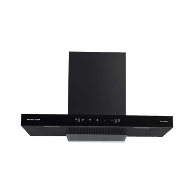 Kutchina Nesta 75cm 1400m3/hr Ducted Auto Clean Wall Mounted Chimney With Wave Sensor (Black)