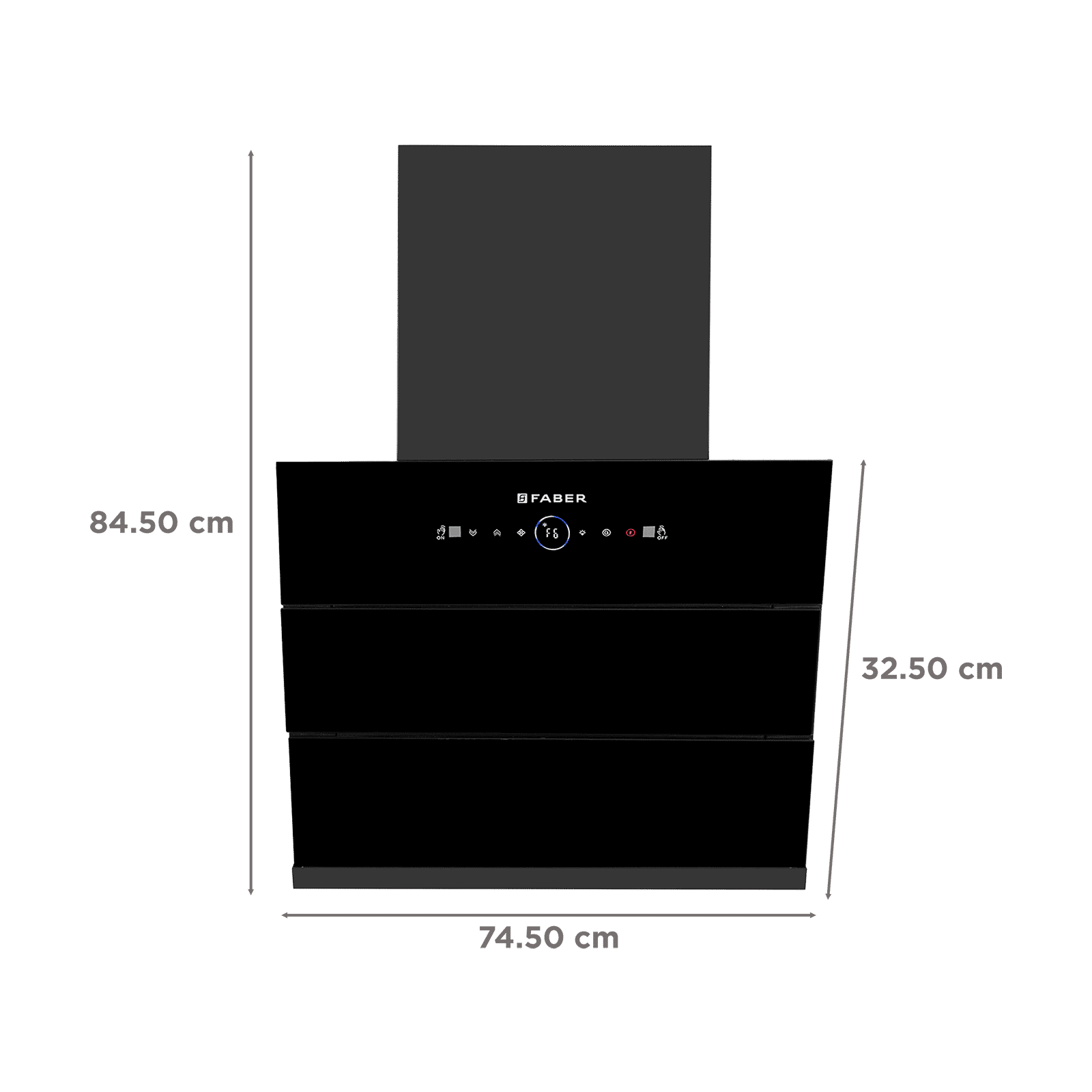 FABER HOOD AETHER BLDC HC SC FL BK IN 75cm 1600m3/hr Ducted Auto Clean Wall Mounted Chimney with LPG Leakage Sensor (Black)_3