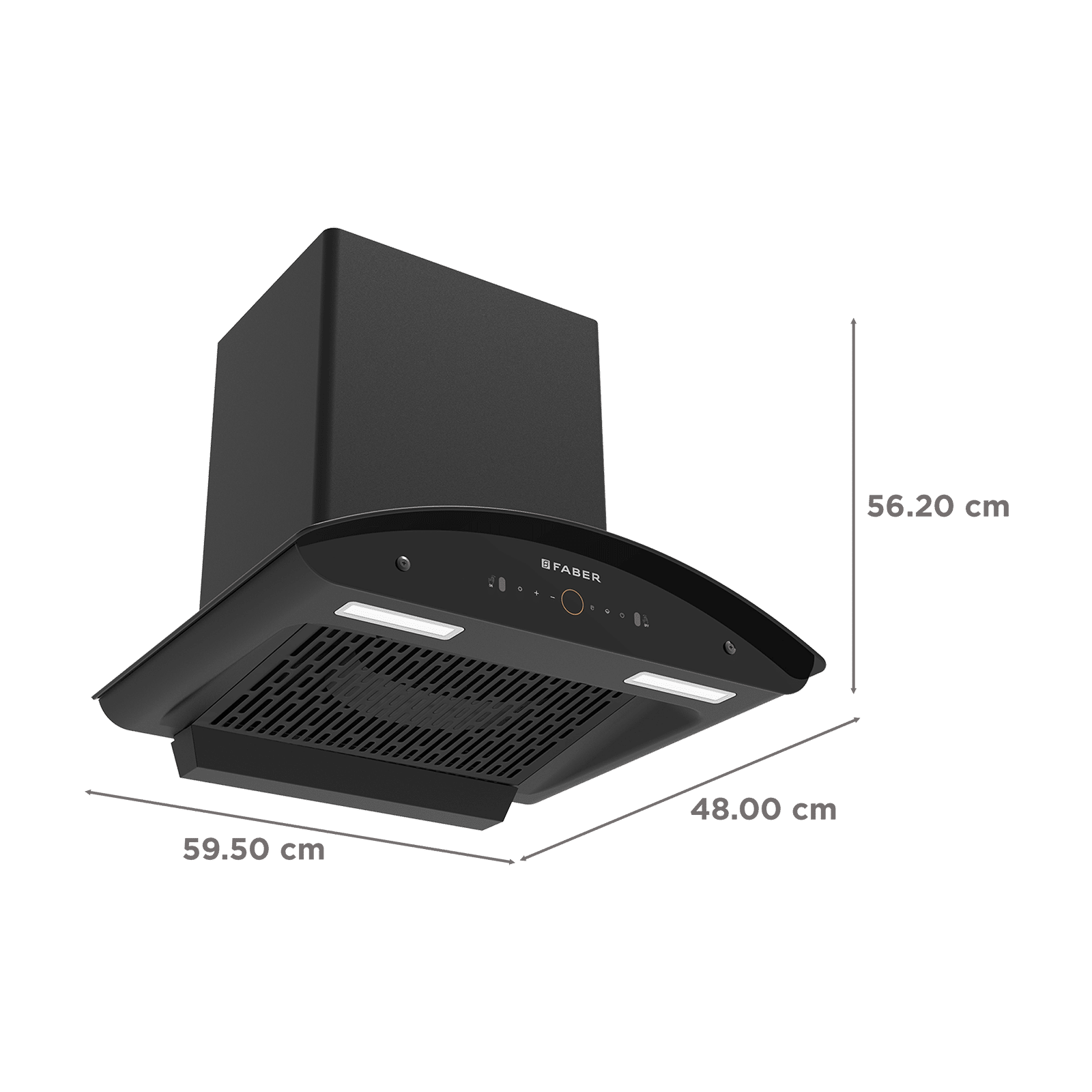 FABER HOOD ENIGMA BLDC HC SC FL BK IN 60cm 1600m3/hr Ducted Auto Clean Wall Mounted Chimney with Gesture Control (Black)_3