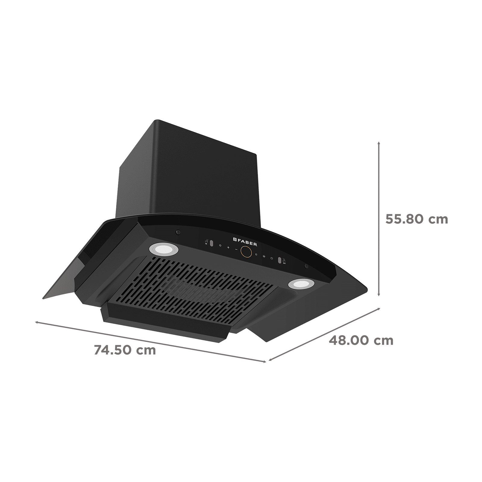 FABER HOOD ENIGMA BLDC HC SC FL BK IN 75cm 1600m3/hr Ducted Auto Clean Wall Mounted Chimney with Gesture Control (Black) FABER HOOD ENIGMA BLDC HC SC FL BK IN 75cm 1600m3/hr Ducted Auto Clean Wall Mounted Chimney with Gesture Control (Black)_3