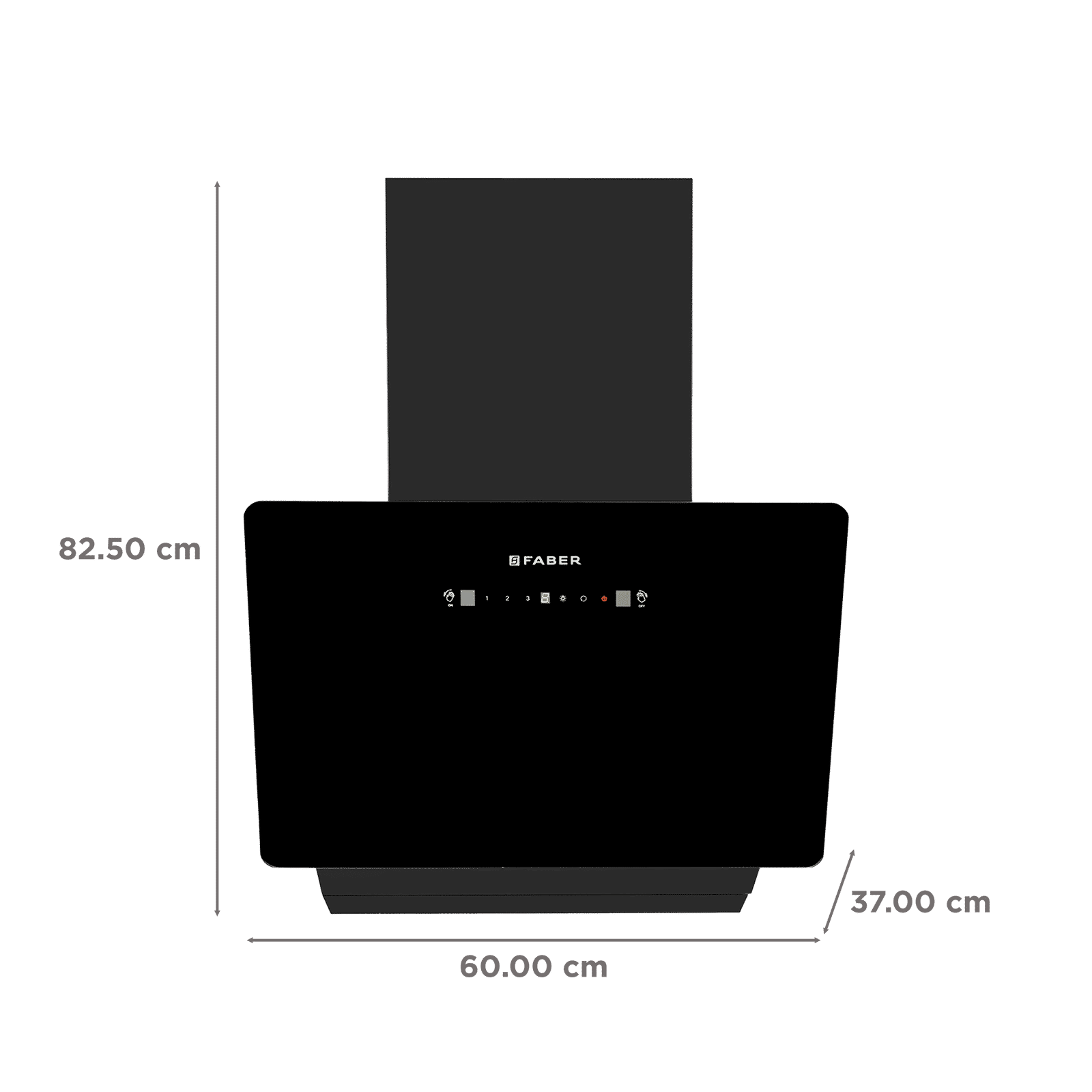 Faber HOOD ALLURE 3D BLDC HC SC FL BK IN 60 - V 60cm 1500m3/hr Ductless Auto Clean Wall Mounted Chimney with Touch and Gesture Control (Black) Faber HOOD ALLURE 3D BLDC HC SC FL BK IN 60 - V 60cm 1500m3/hr Ductless Auto Clean Wall Mounted Chimney with Touch and Gesture Control (Black)_2