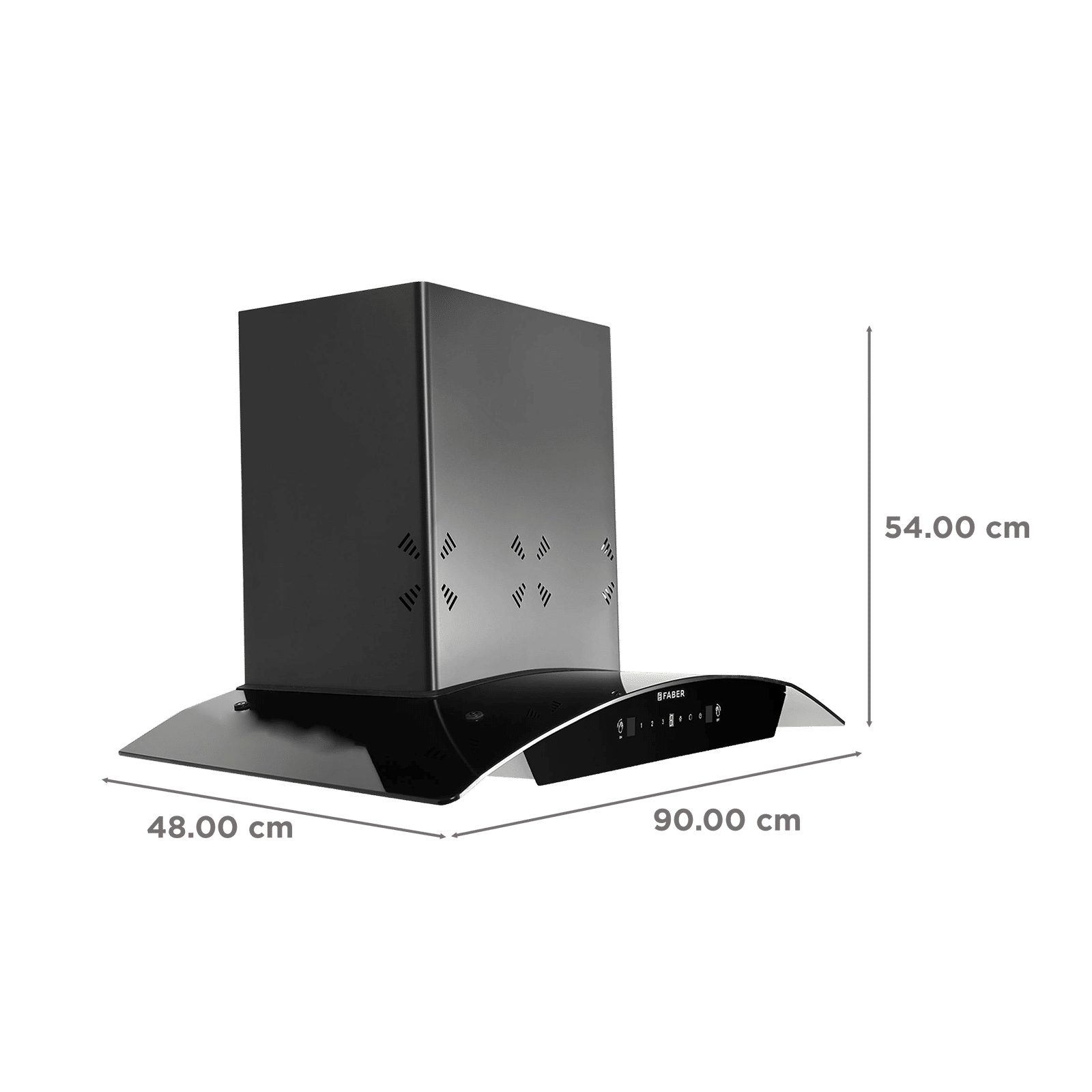 Faber HOOD STELLA 3D IN HC SC FL BK 90 90cm 1400m3/hr Ductless Heat Auto Clean Wall Mounted Chimney with Odour Sensor (Black) Faber HOOD STELLA 3D IN HC SC FL BK 90 90cm 1400m3/hr Ductless Heat Auto Clean Wall Mounted Chimney with Odour Sensor (Black)_1