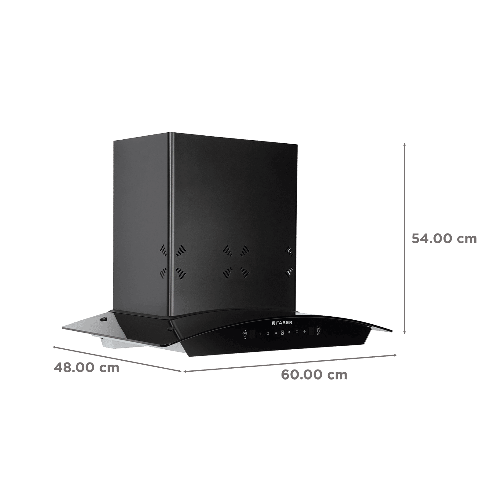 Faber HOOD STELLA 3D IN HC SC FL BK 60 60cm 1400m3/hr Ductless Heat Auto Clean Wall Mounted Chimney with Odour Sensor (Black) Faber HOOD STELLA 3D IN HC SC FL BK 60 60cm 1400m3/hr Ductless Heat Auto Clean Wall Mounted Chimney with Odour Sensor (Black)_2