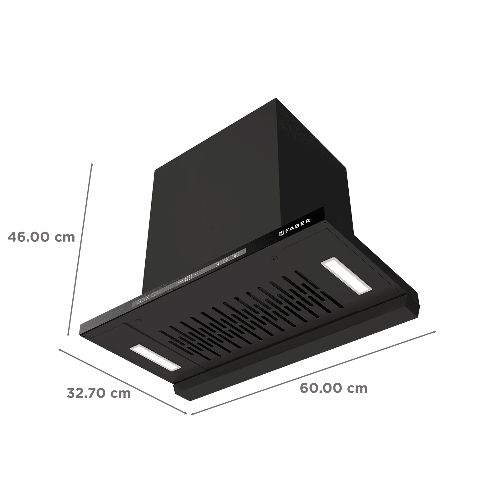 Faber HOOD SLIMX HC SC FL BK BLDC IN 60-T 60cm 1500m3/hr Ductless Auto Clean Wall Mounted Chimney with Touch and Gesture Control (Black) Faber HOOD SLIMX HC SC FL BK BLDC IN 60-T 60cm 1500m3/hr Ductless Auto Clean Wall Mounted Chimney with Touch and Gesture Control (Black)_3