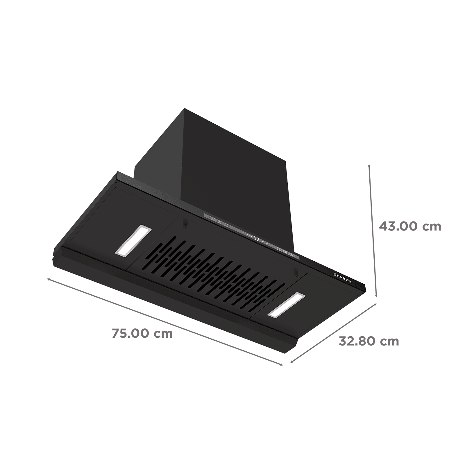Faber HOOD SLIMX HC SC FL BK BLDC IN 75-T 75cm 1500m3/hr Ductless Auto Clean Wall Mounted Chimney with Touch and Gesture Control (Black) Faber HOOD SLIMX HC SC FL BK BLDC IN 75-T 75cm 1500m3/hr Ductless Auto Clean Wall Mounted Chimney with Touch and Gesture Control (Black)_2