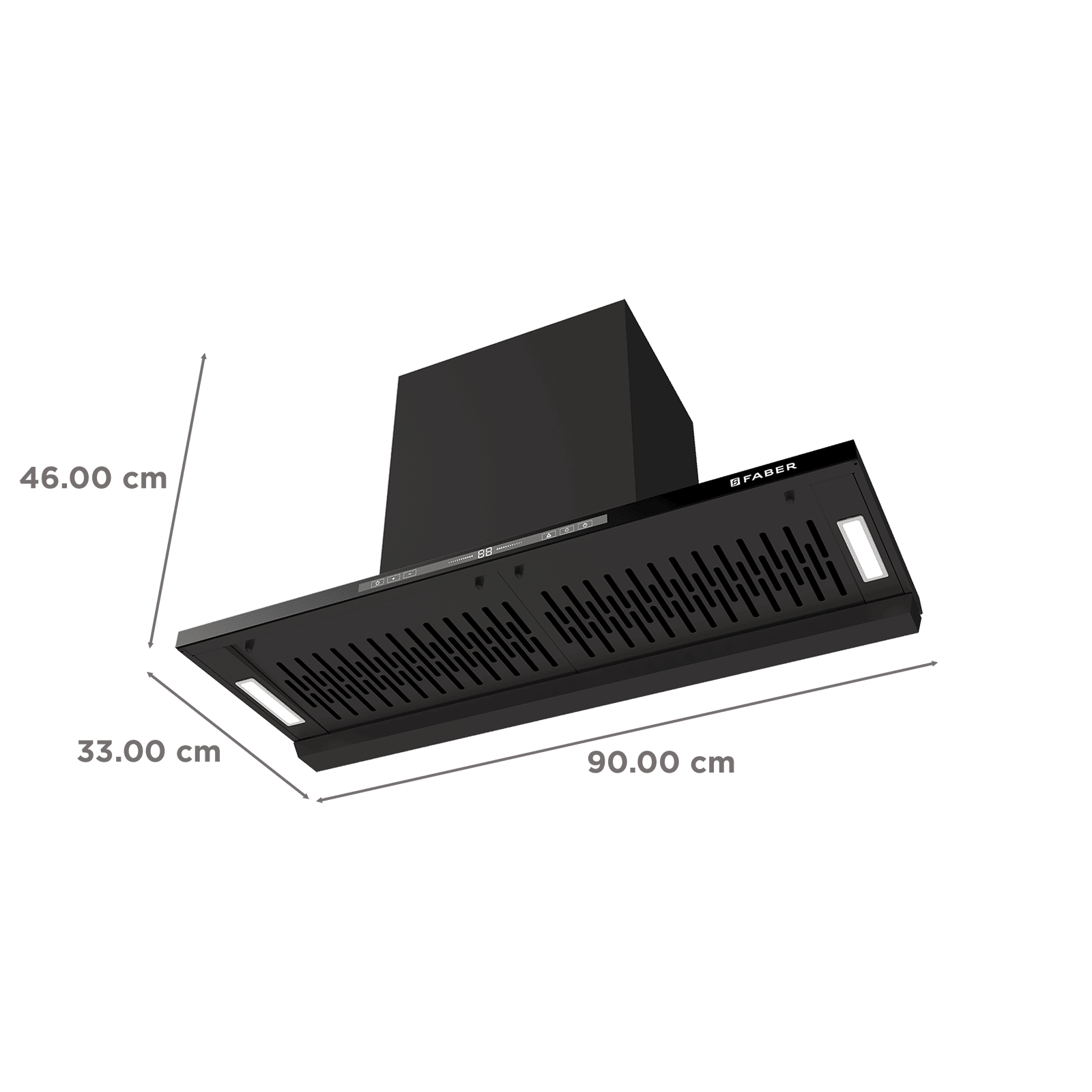 Faber HOOD SLIMX HC SC FL BK BLDC IN 90-T 90cm 1500m3/hr Ductless Auto Clean Wall Mounted Chimney with Touch and Gesture Control (Black) Faber HOOD SLIMX HC SC FL BK BLDC IN 90-T 90cm 1500m3/hr Ductless Auto Clean Wall Mounted Chimney with Touch and Gesture Control (Black)_3