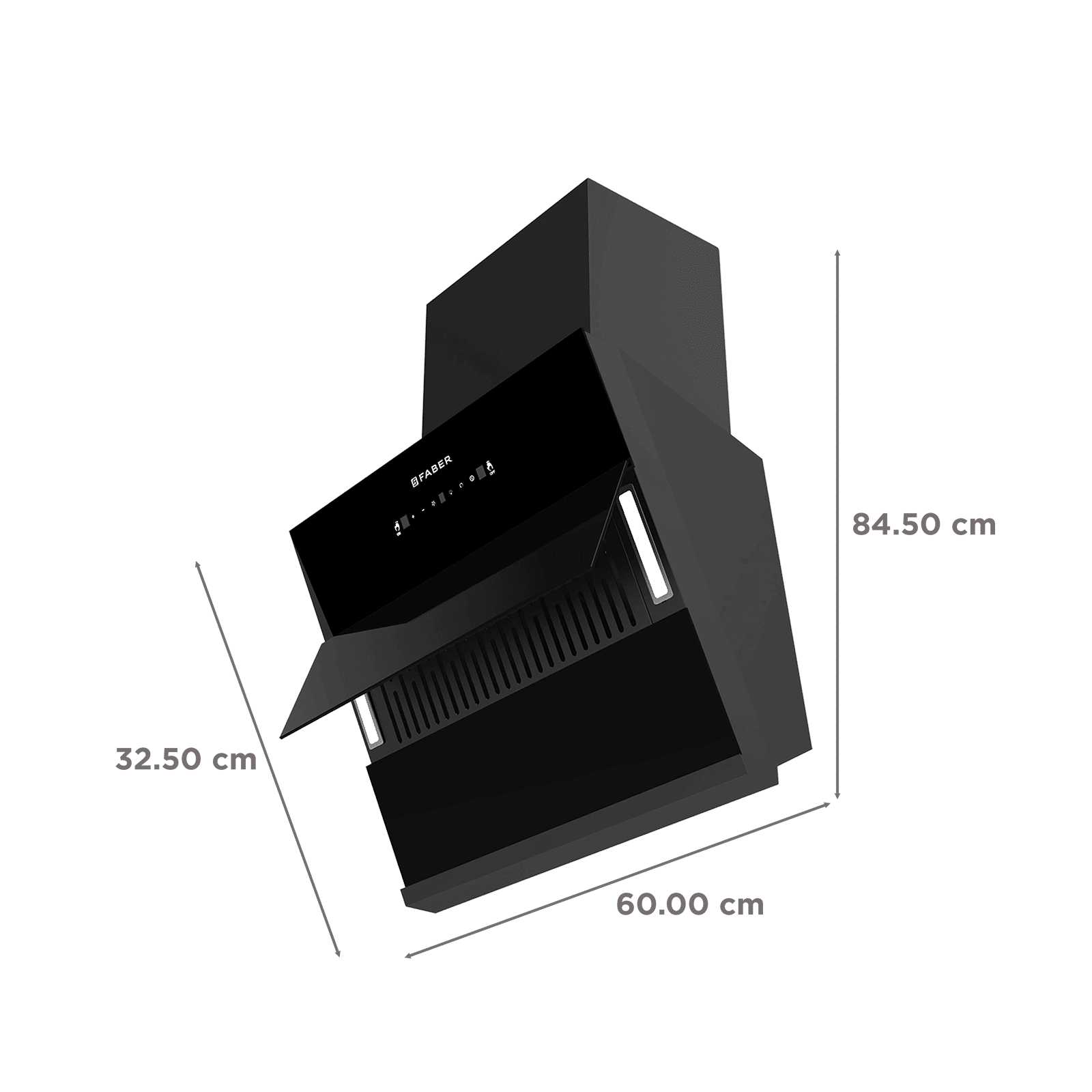Faber HOOD GLORY BLDC FL SC HC BK IN 60 - V 60cm 1500m3/hr Ductless Auto Clean Wall Mounted Chimney with Touch and Gesture Control (Black) Faber HOOD GLORY BLDC FL SC HC BK IN 60 - V 60cm 1500m3/hr Ductless Auto Clean Wall Mounted Chimney with Touch and Gesture Control (Black)_3