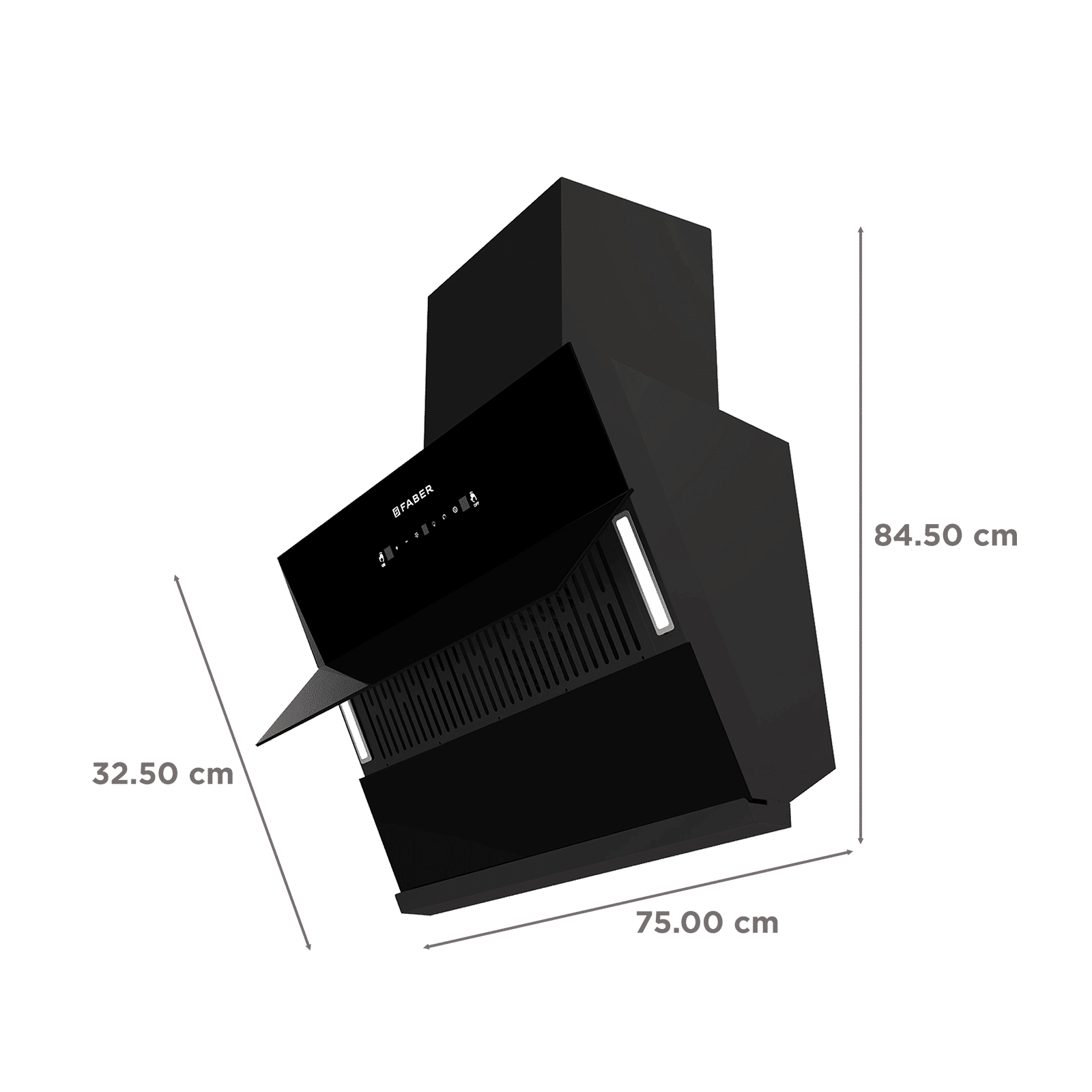 Faber HOOD GLORY BLDC FL SC HC BK IN 75 - V 75cm 1500m3/hr Ductless Auto Clean Wall Mounted Chimney with Touch and Gesture Control (Black) Faber HOOD GLORY BLDC FL SC HC BK IN 75 - V 75cm 1500m3/hr Ductless Auto Clean Wall Mounted Chimney with Touch and Gesture Control (Black)_3