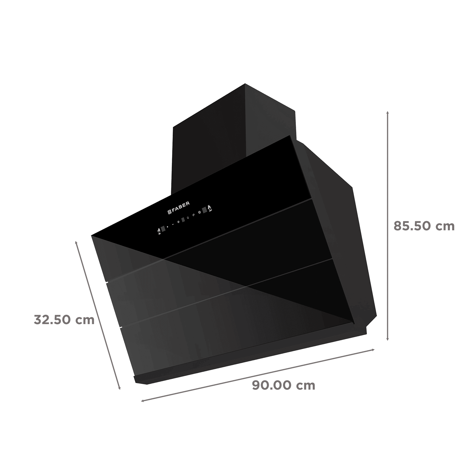 Faber HOOD GLORY BLDC FL SC HC BK IN 90 - V 90cm 1500m3/hr Ductless Auto Clean Wall Mounted Chimney with Touch and Gesture Control (Black) Faber HOOD GLORY BLDC FL SC HC BK IN 90 - V 90cm 1500m3/hr Ductless Auto Clean Wall Mounted Chimney with Touch and Gesture Control (Black)_3