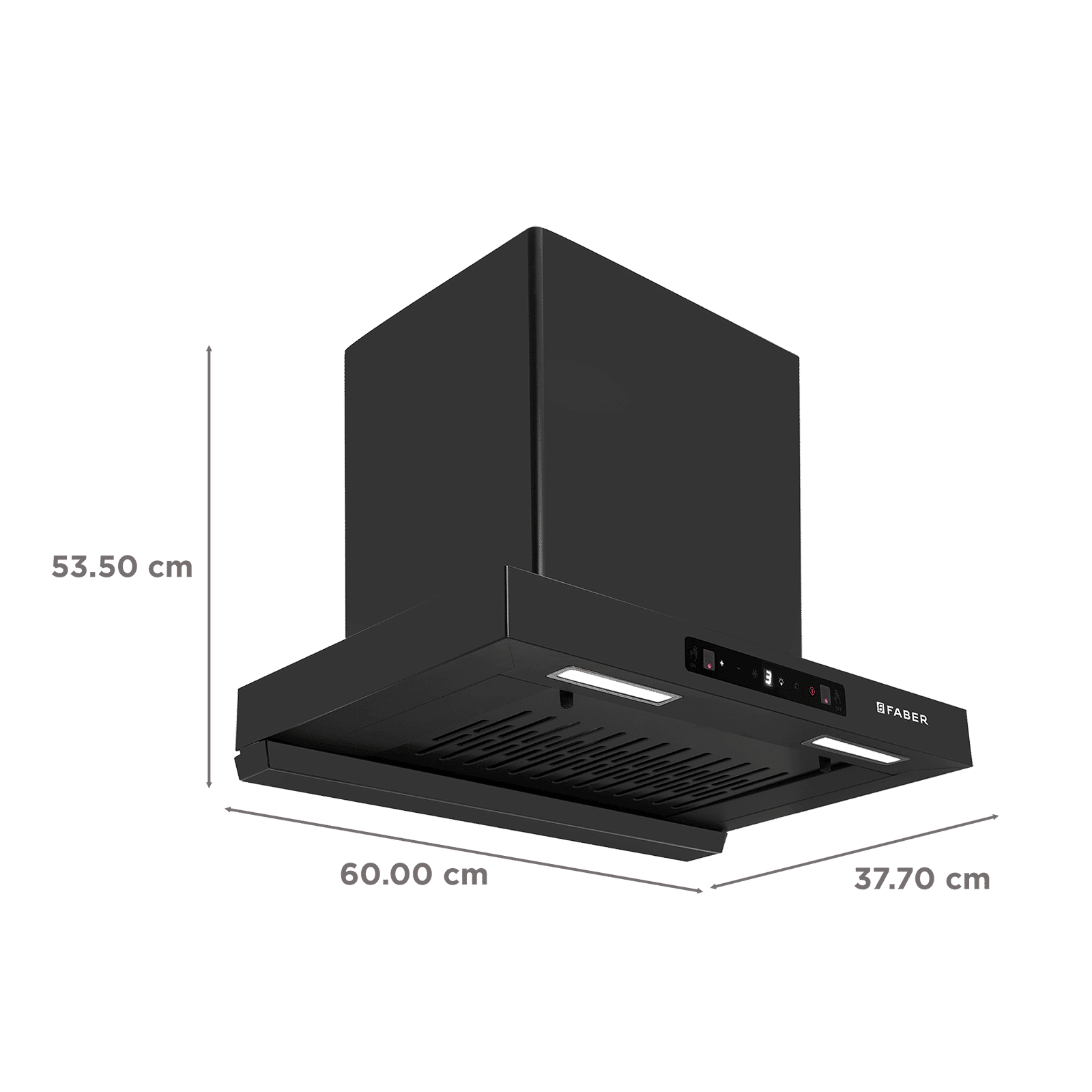 Faber HOOD MAJESTIC BLDC TC FL SC HC BK IN 60 - T 60cm 1500m3/hr Ducted Auto Clean Wall Mounted Chimney with Touch and Gesture Controls (Black) Faber HOOD MAJESTIC BLDC TC FL SC HC BK IN 60 - T 60cm 1500m3/hr Ducted Auto Clean Wall Mounted Chimney with Touch and Gesture Controls (Black)_3