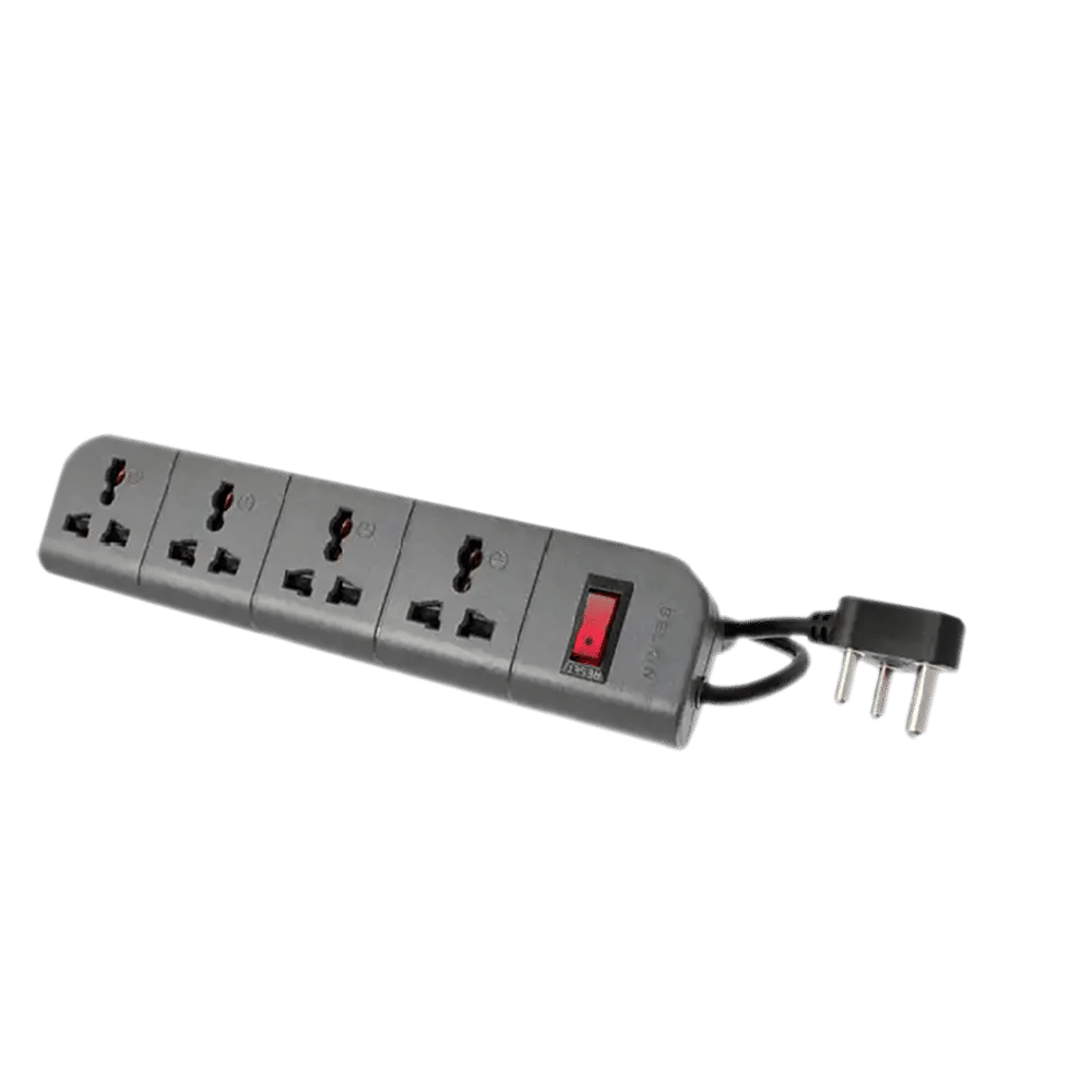 belkin Economy Series 6 Amps 4 Sockets Surge Protector with Individual Switch (1.5 Meters, Heavy Duty Cable Overload Protection, F9E400ZB, Grey)_4