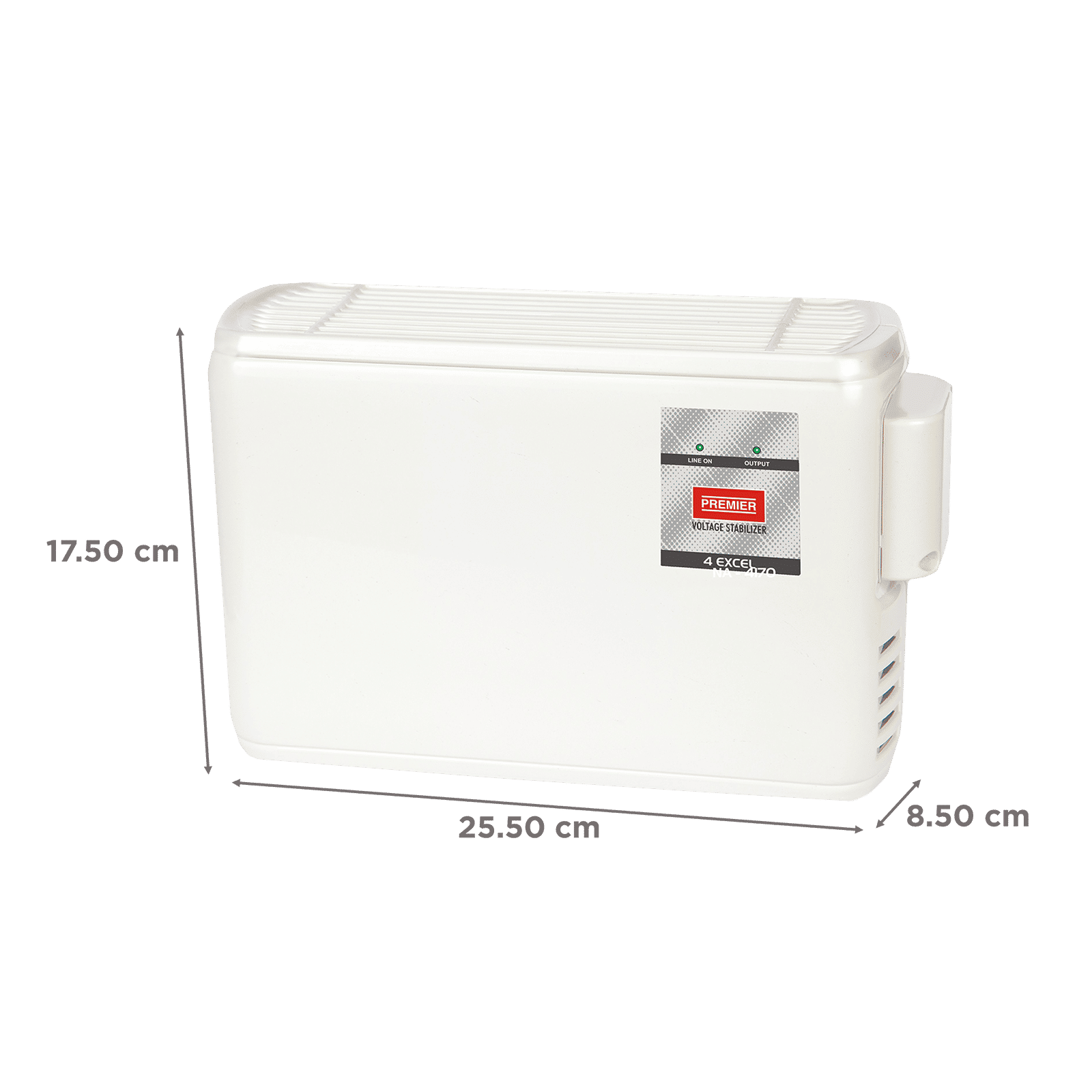 Premier 4KVA Excel Voltage Stabilizer For 1.5T Air Conditioner (185 - 265 V, Digital Display, 169915, White) Premier 4KVA Excel Voltage Stabilizer For 1.5T Air Conditioner (185 - 265 V, Digital Display, 169915, White)_3