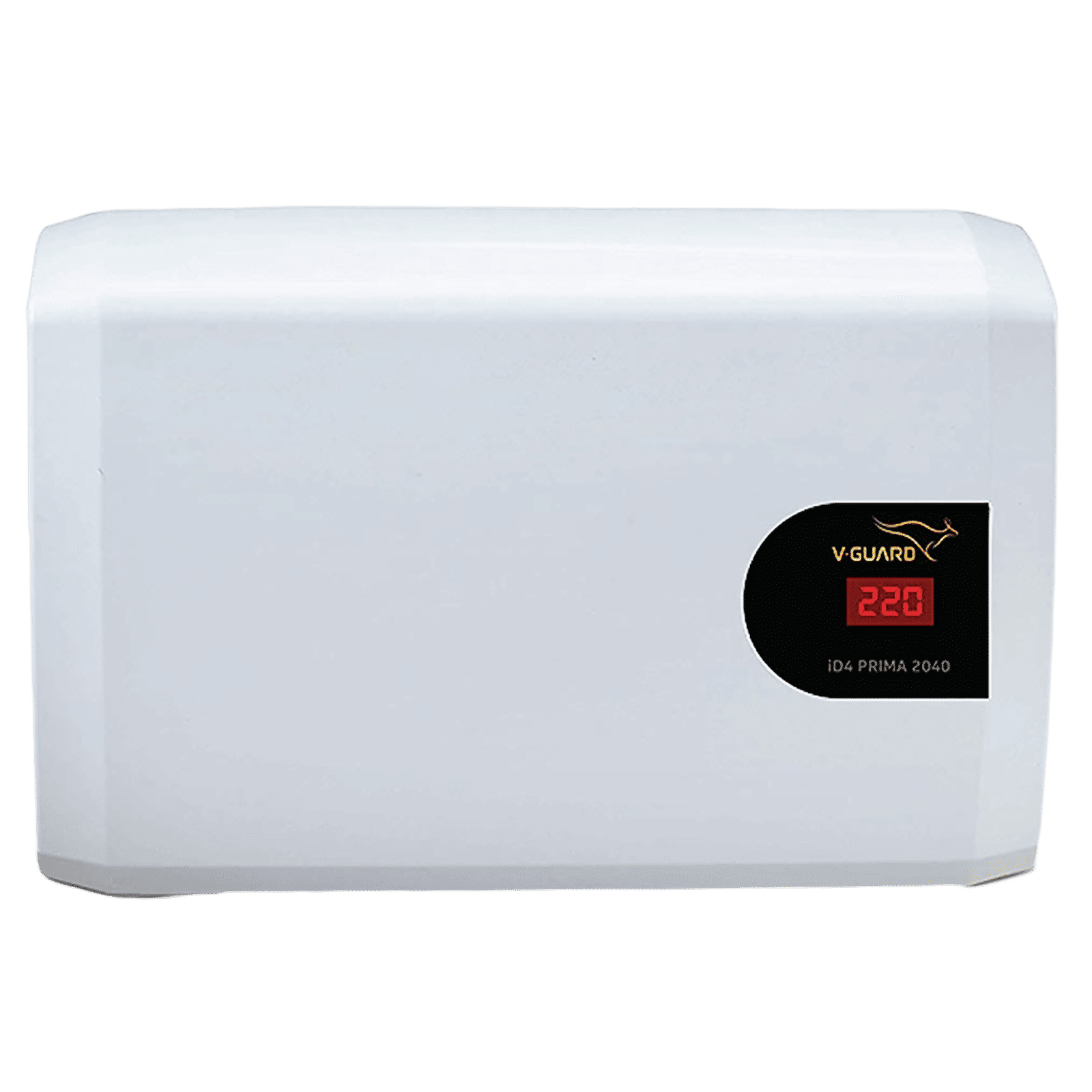 V-Guard iD4 Prima 2040 12 Amps Voltage Stabilizer For 1.5T Air Conditioner (160 - 280 V, Digital Display, White)_1