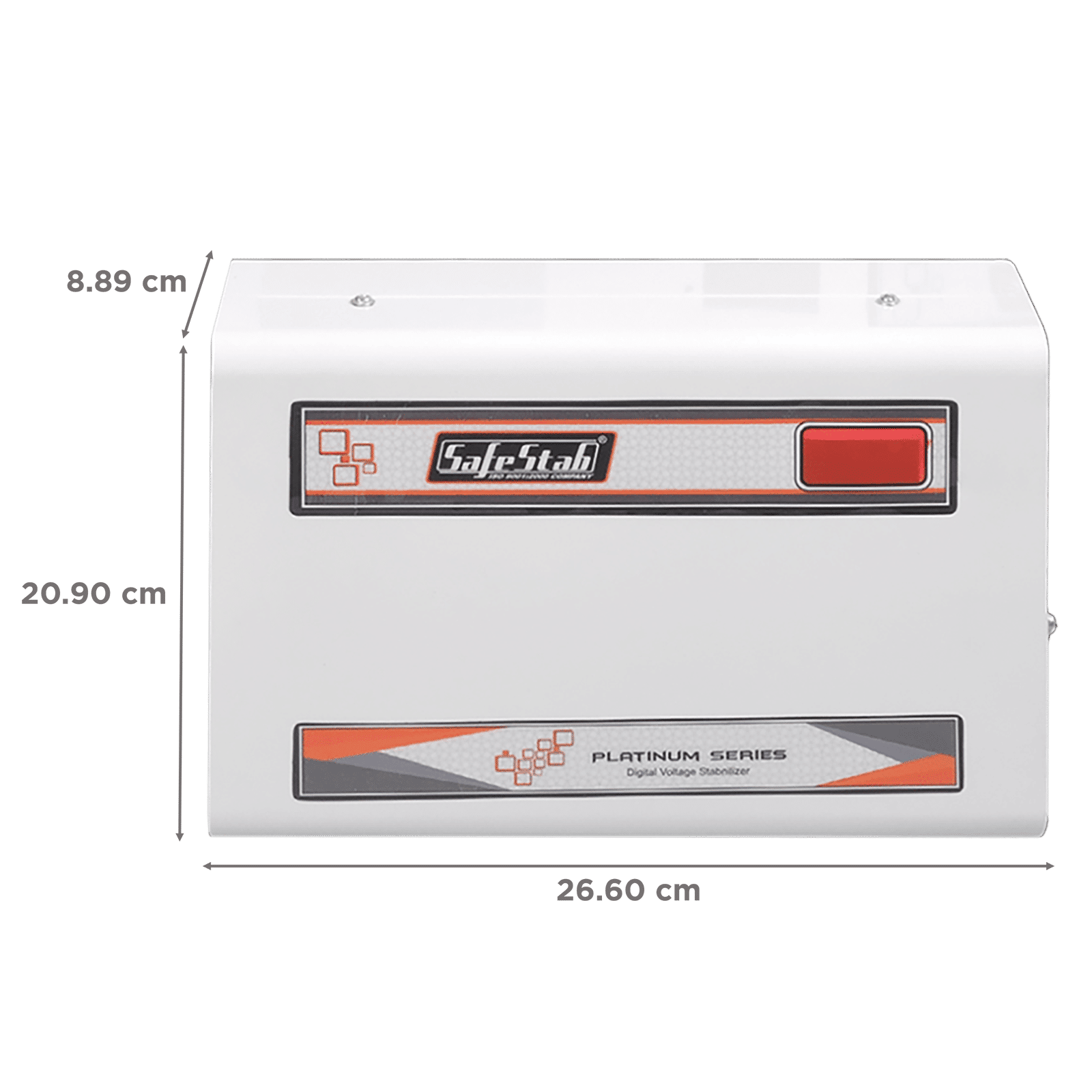 SafeStab 11 Amps Voltage Stabilizer For 1.5T Air Conditioner (150 - 270 V, Digital Display, VST400D, White) SafeStab 11 Amps Voltage Stabilizer For 1.5T Air Conditioner (150 - 270 V, Digital Display, VST400D, White)_2