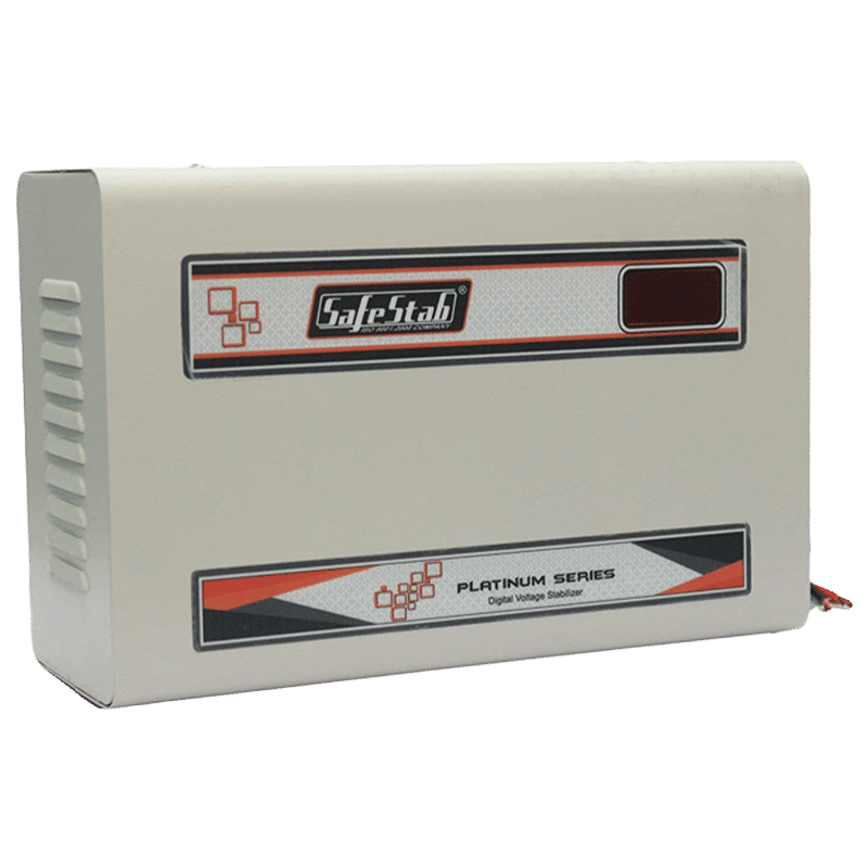 SafeStab 11 Amps Voltage Stabilizer For 1.5T Air Conditioner (150 - 270 V, Digital Display, VST400D, White) SafeStab 11 Amps Voltage Stabilizer For 1.5T Air Conditioner (150 - 270 V, Digital Display, VST400D, White)_4