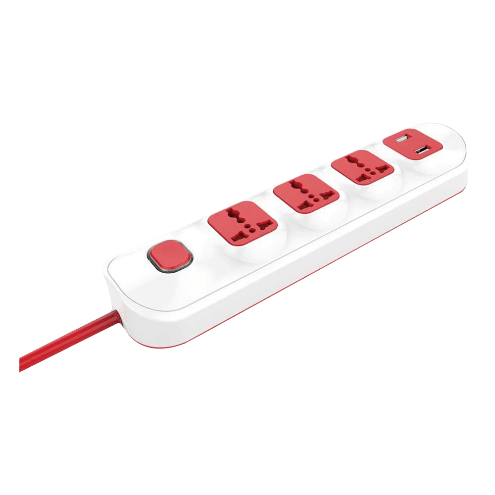 GM 4 Plus 1 4 Sockets Spike Guard ( Ergonomic Design, GM 3251, White) GM 4 Plus 1 4 Sockets Spike Guard ( Ergonomic Design, GM 3251, White)_5