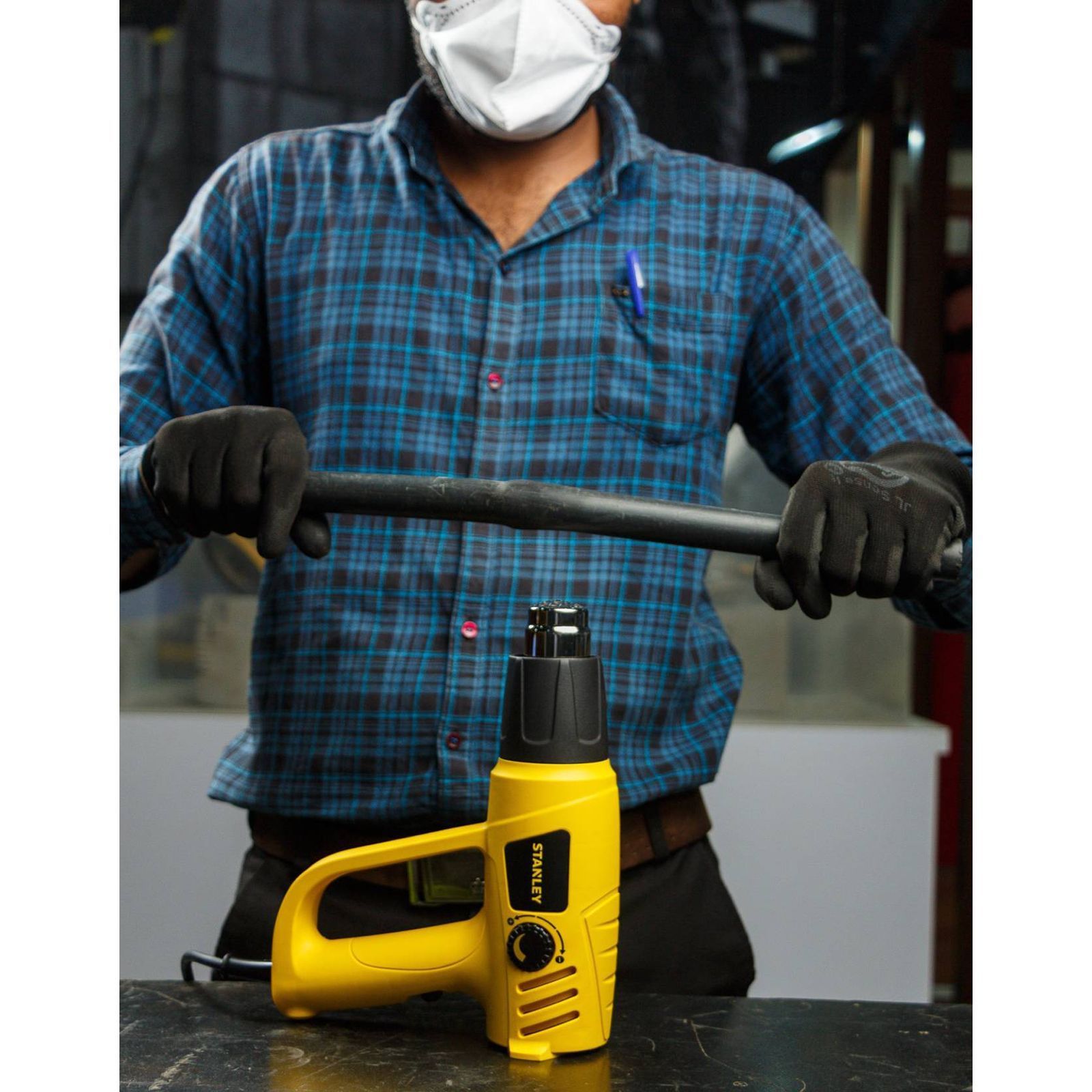STANLEY STXH2000-IN 2000 W Electric Heat Gun (Adjustable Knobs And Switches, Yellow) STANLEY STXH2000-IN 2000 W Electric Heat Gun (Adjustable Knobs And Switches, Yellow)_18