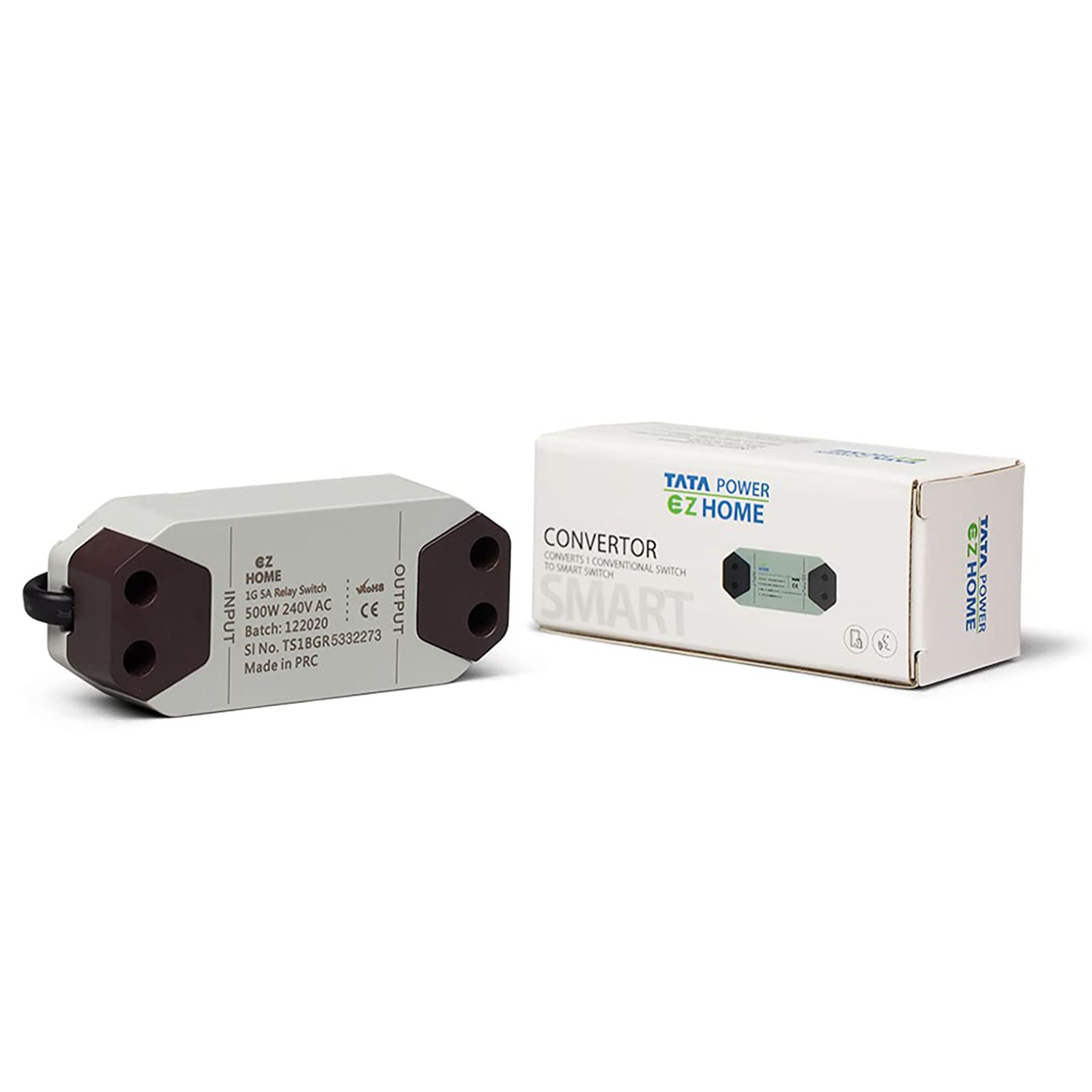 TATA POWER EZ HOME 5 Amps Relay Switch (1 Gang, Google and Alexa Voice Assisted, DLS01, Grey)_3