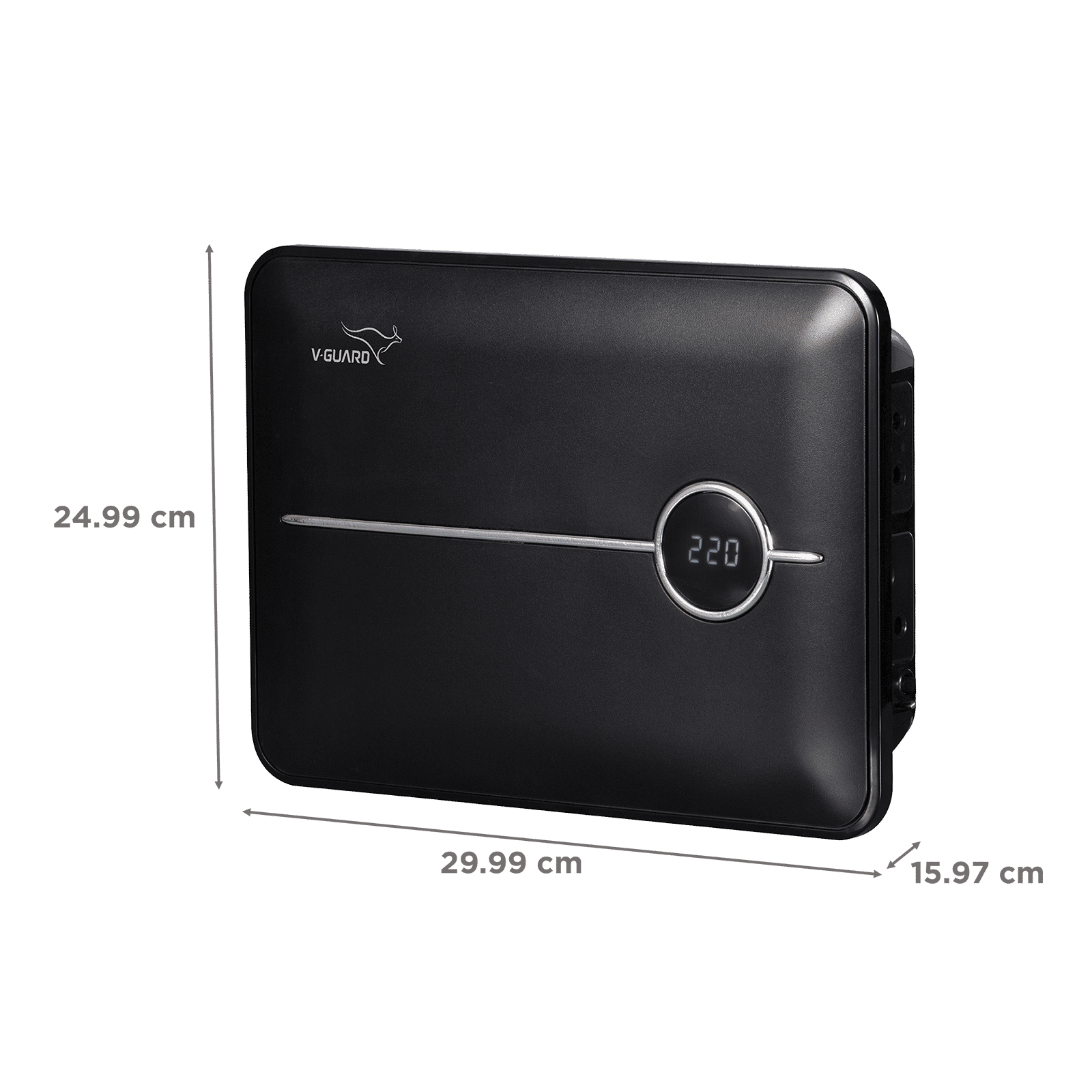 V-Guard Crystal 150 Prime 4 Amps Voltage Stabilizer 203cm (80 Inch) TV / SetTop Box / Home Theatre (90 - 290 V, Thermal Overload Protection, , Black) V-Guard Crystal 150 Prime 4 Amps Voltage Stabilizer 203cm (80 Inch) TV / SetTop Box / Home Theatre (90 - 290 V, Thermal Overload Protection, , Black)_3