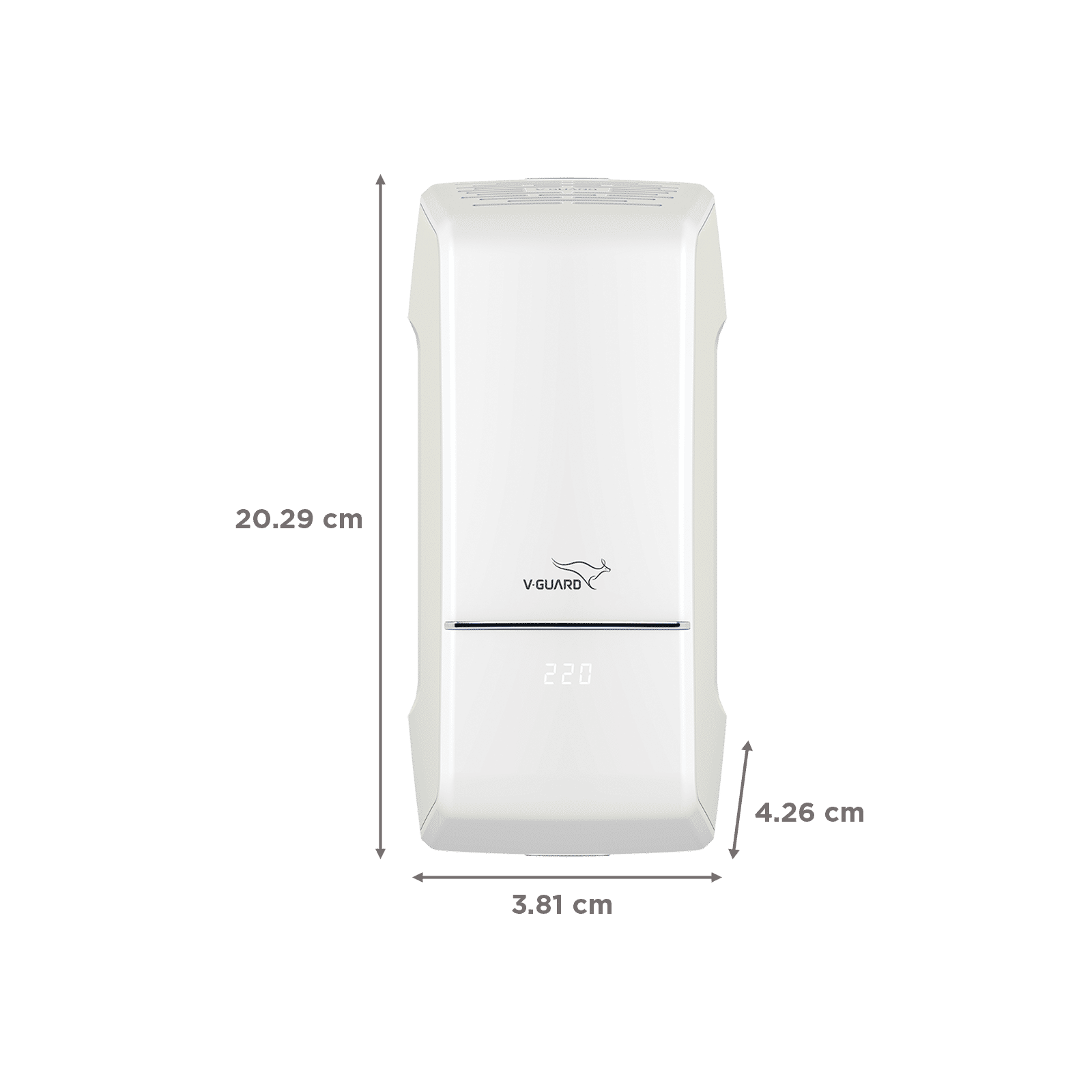 V-GUARD Arizor 4150 12 Amps Voltage Stabilizer For 1.5 Ton Inverter Air Conditioner (150 - 280 V, Smart Voltage Correction, White)_3