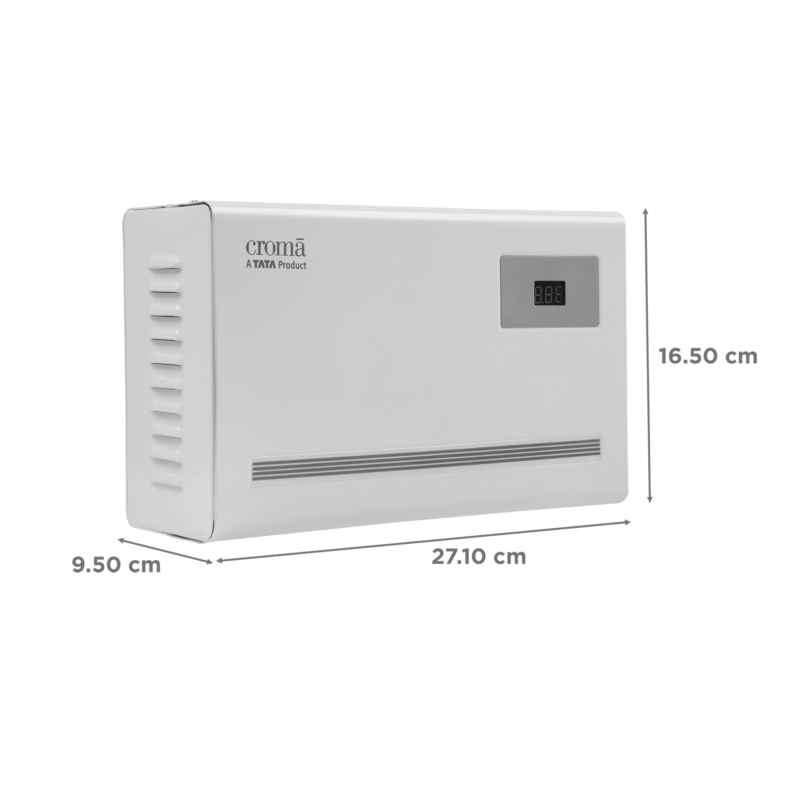 Croma 9 Amps Voltage Stabilizer For 1.5T Air Conditioner (150 - 270 V, Thermal Overload Protection, CRLS150KAA297201, White)_3