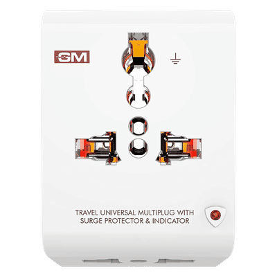 GM G Magic 1 Plugs Travel Adapter (Universal Compatibility, 3012, White)