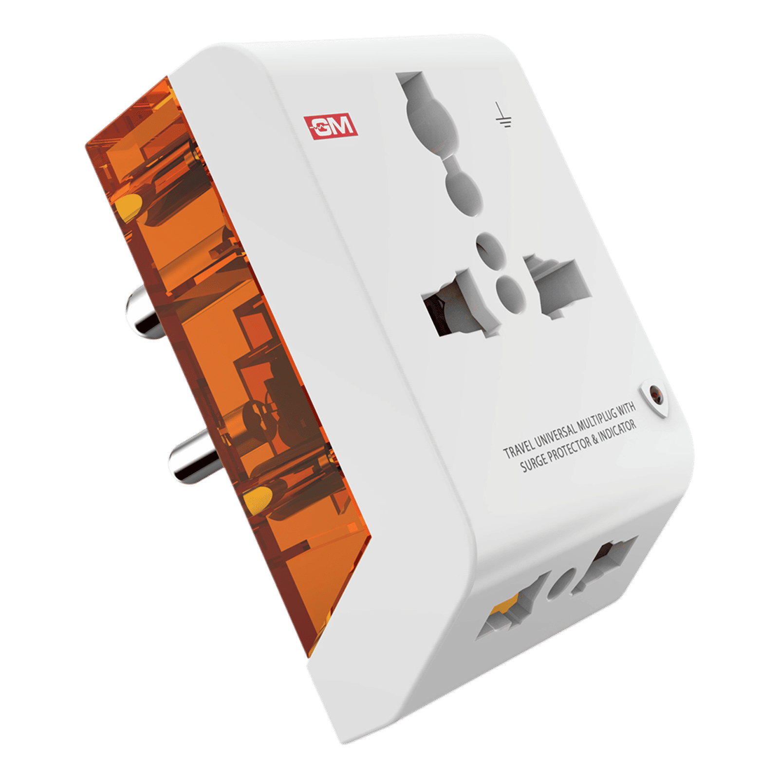 GM G Magic 1 Plugs Travel Adapter (Universal Compatibility, 3012, White) GM G Magic 1 Plugs Travel Adapter (Universal Compatibility, 3012, White)_3
